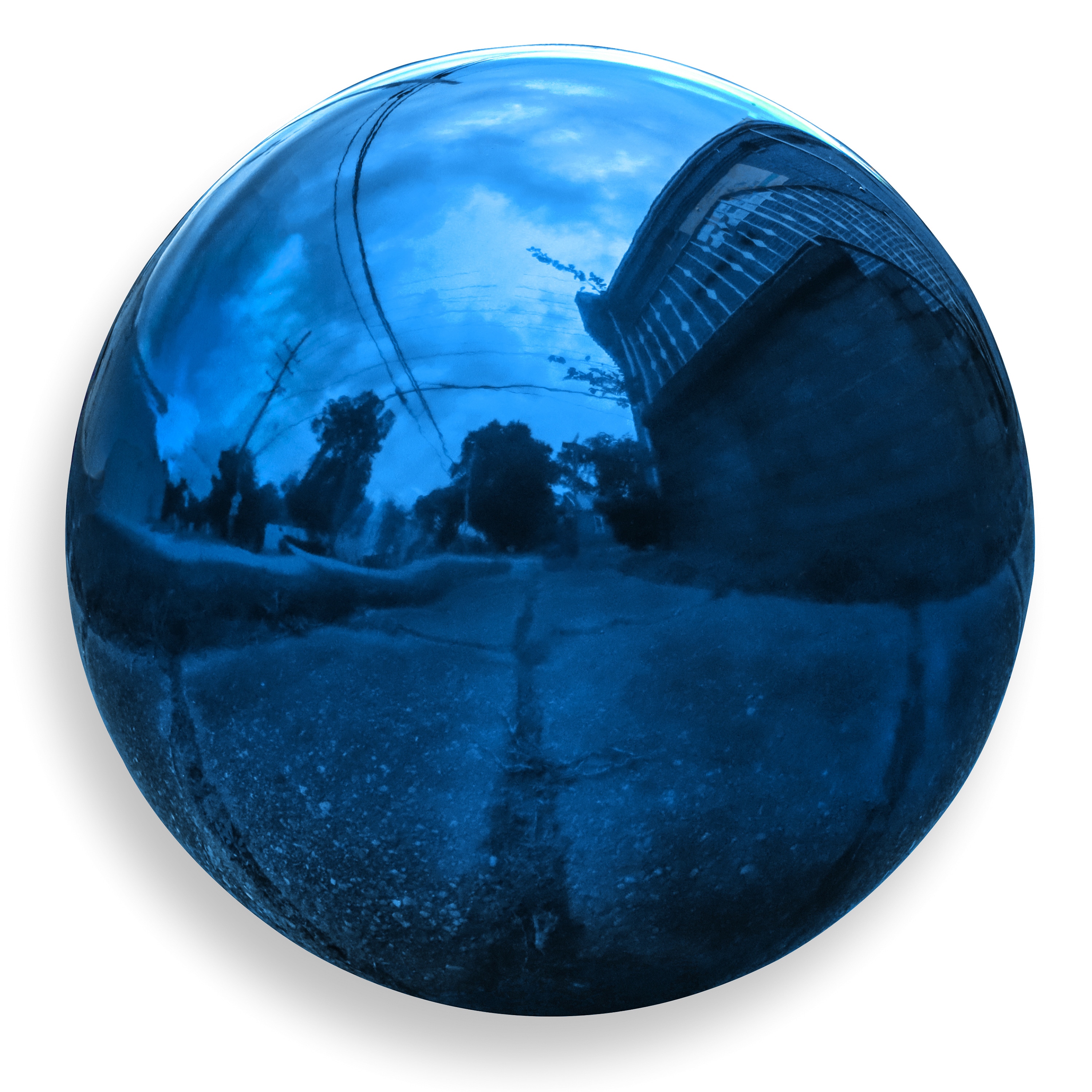 Trademark Innovations BALL-GZNG-BU 8-Inches Diameter Blue Cast iron Gazing ball