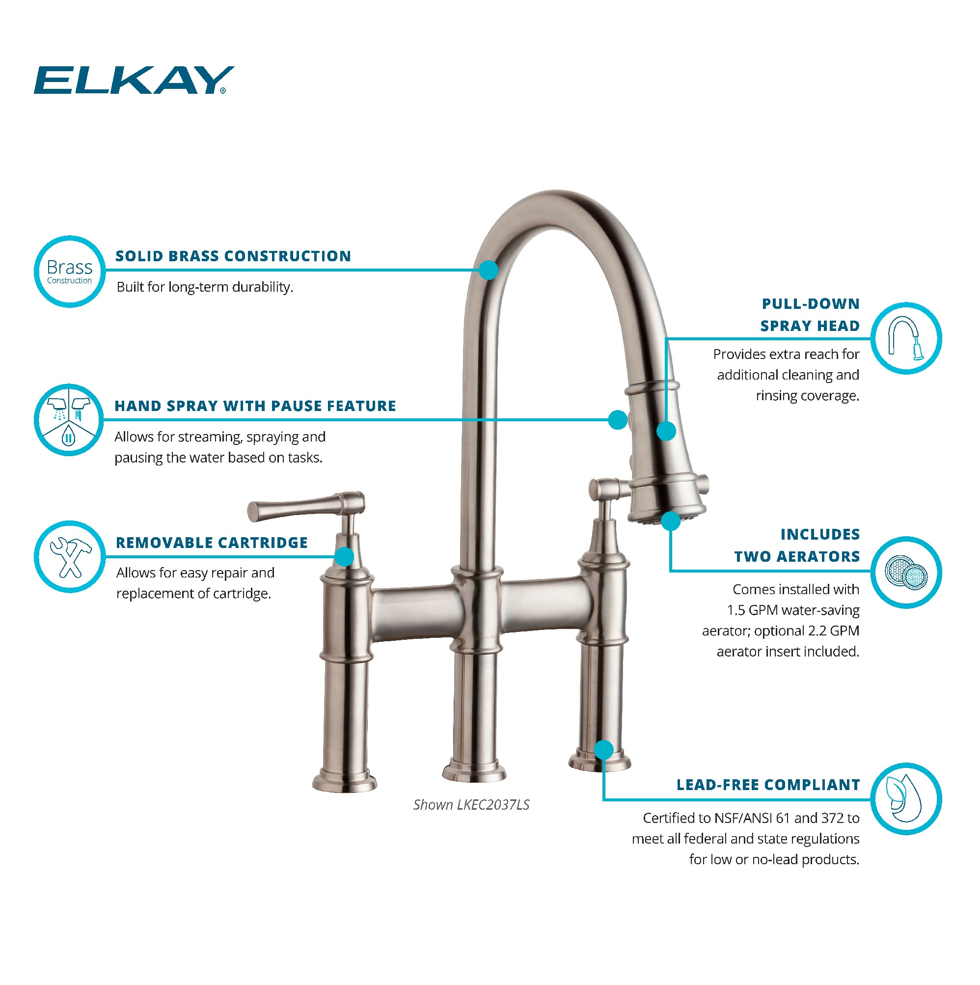 Elkay LKEC2037CR Kitchen-Faucets - View #3