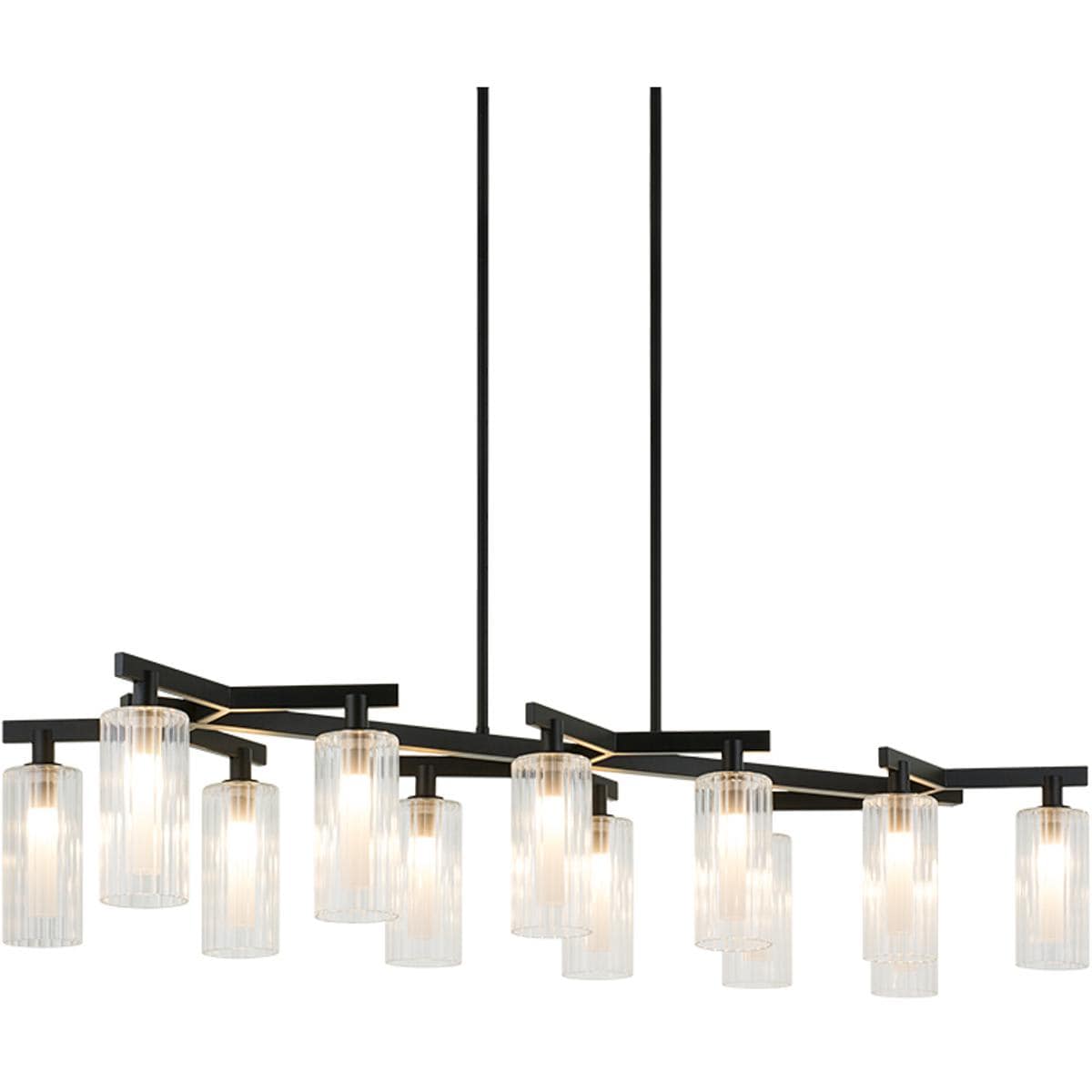 Matteo 2531330 Lighting C60812BK Kristof LED 15.75 inch Black Chandelier Ceiling Light