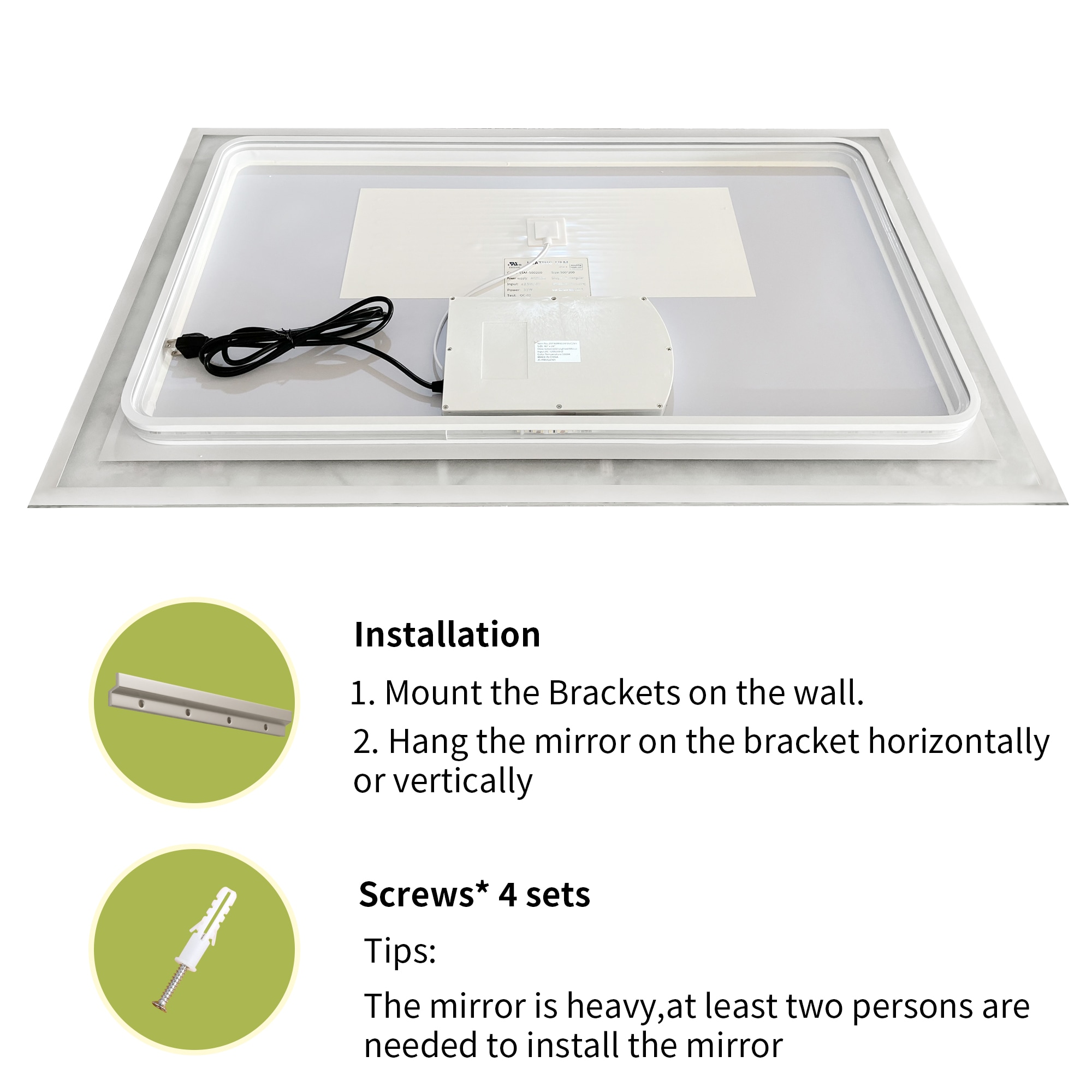ExBrite JQBM4032FB3 Framed-Bath-Mirrors - View #15