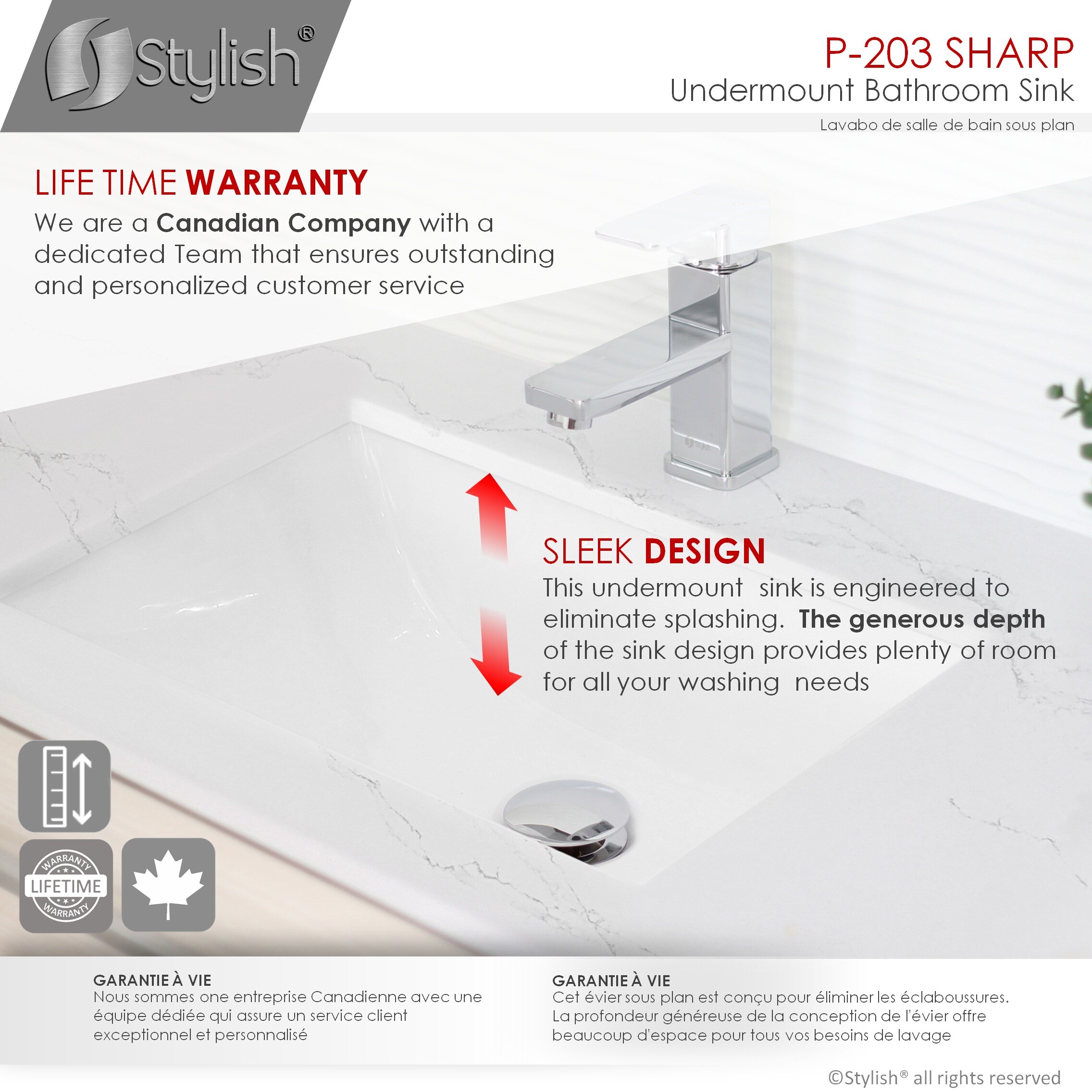 Stylish P-203-2 Bath-Sink - View #5