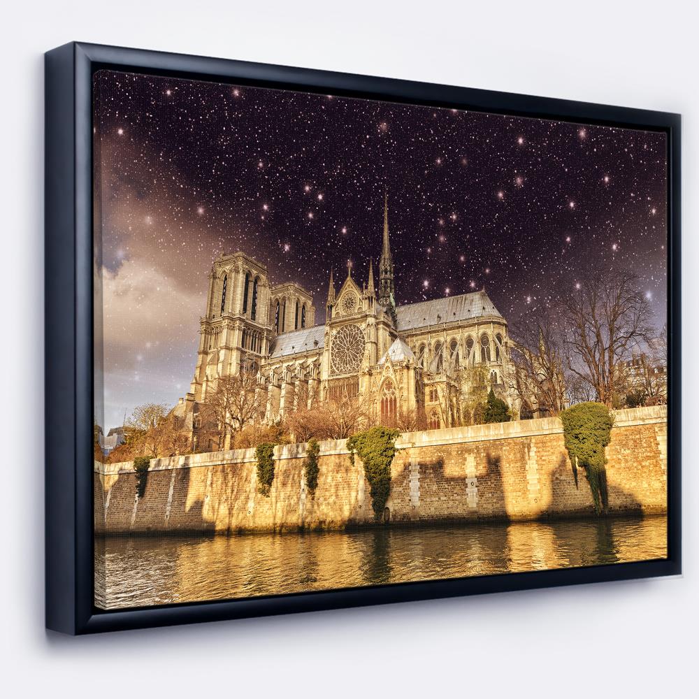 Designart FL7574-62-30-FLB Wood Floater Frame 30-in H x 62-in W Landscape Print on Canvas