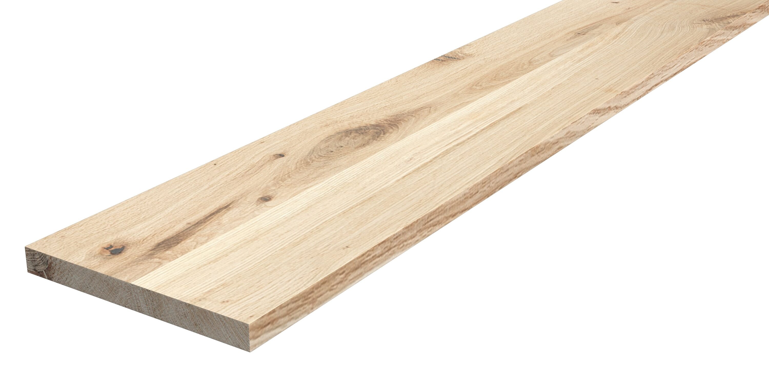 Sparrow Peak 10-in D x 48-in L Oak Wood Rectangular Shelf board