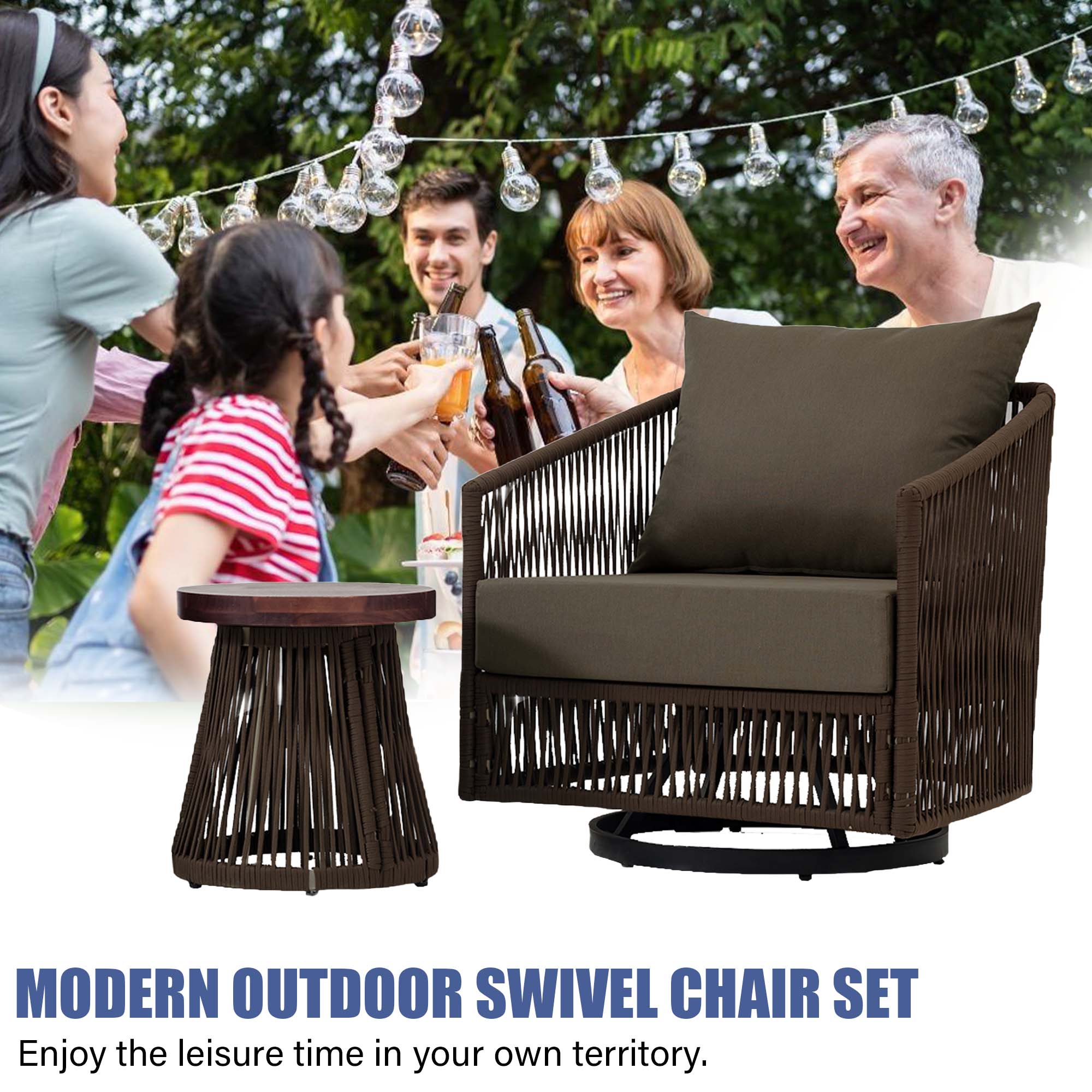 Dreamsidea OD06-C-COF-SW-3 Patio-Chairs - View #5