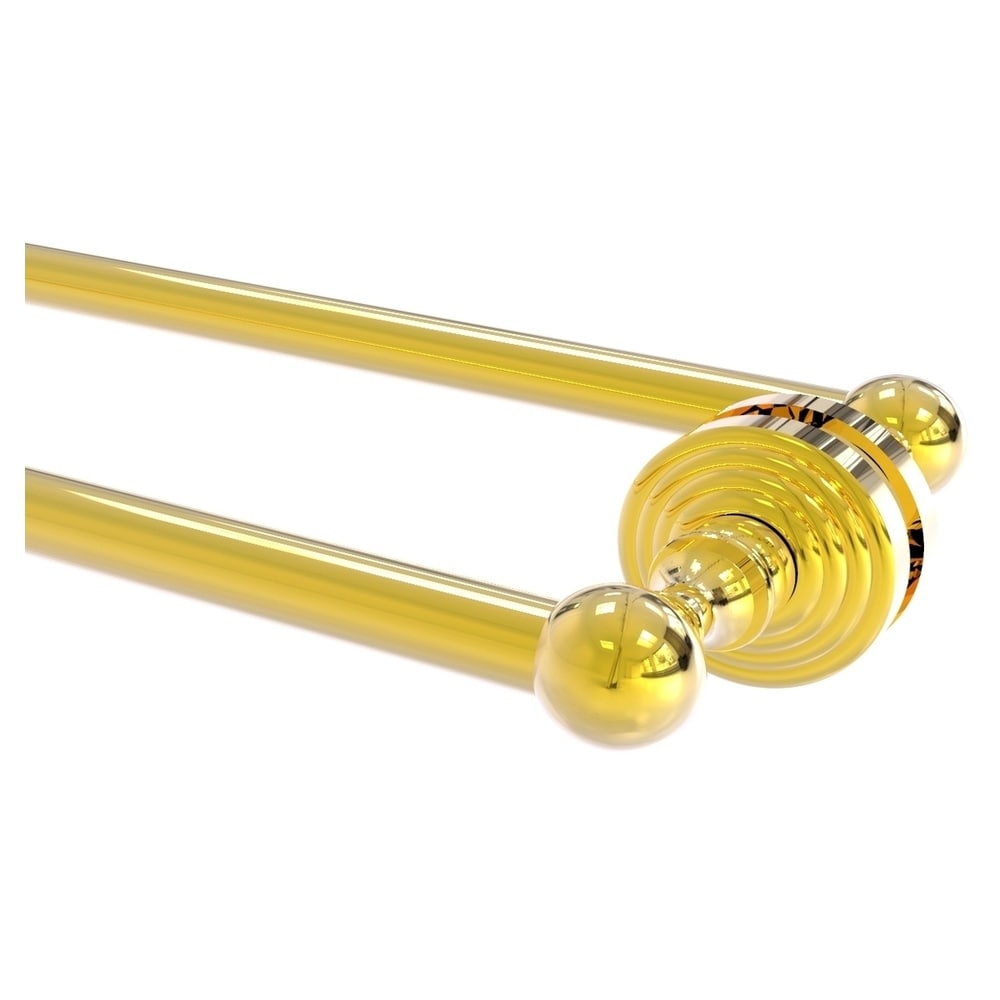 Allied Brass Waverly Place 30-in double Satin Brass Wall Mount
