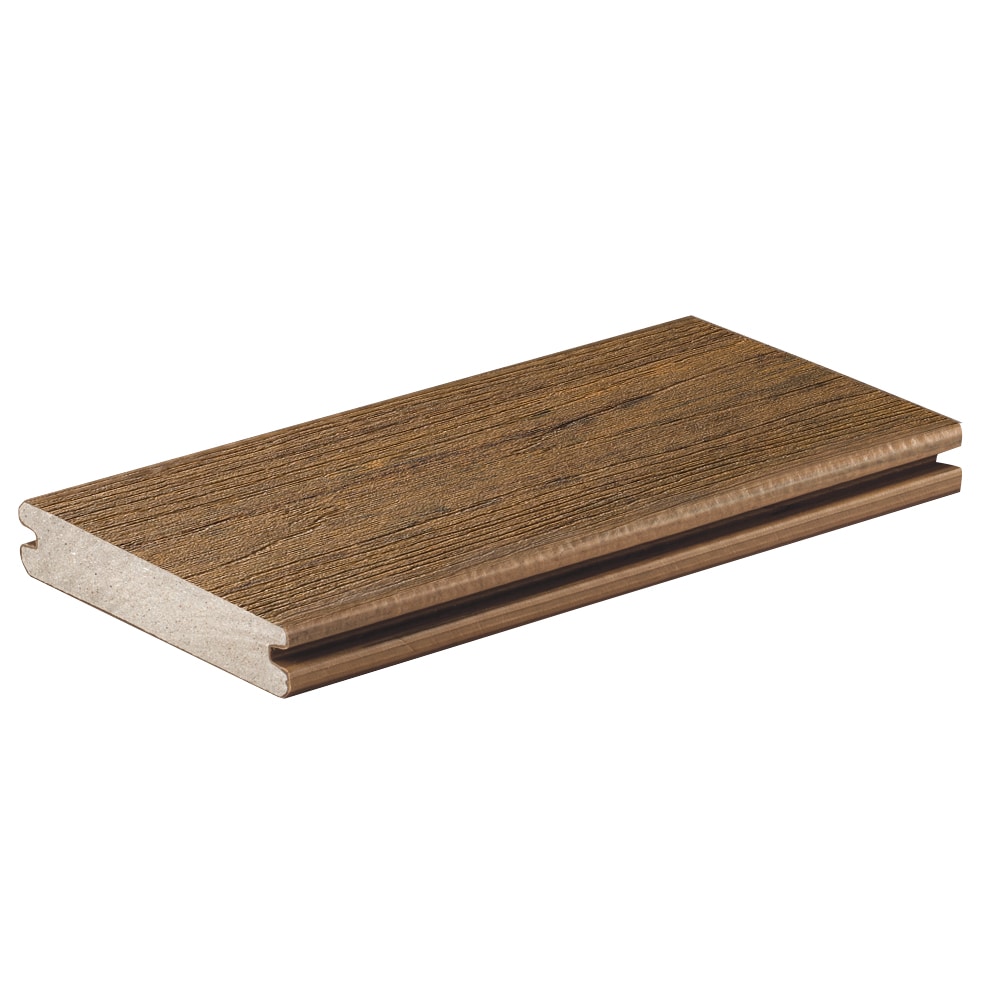 Reserve 5/4-in x 6-in x 12-ft Antique Leather Grooved Composite Deck Board in Brown | - TimberTech RCGV5412AL