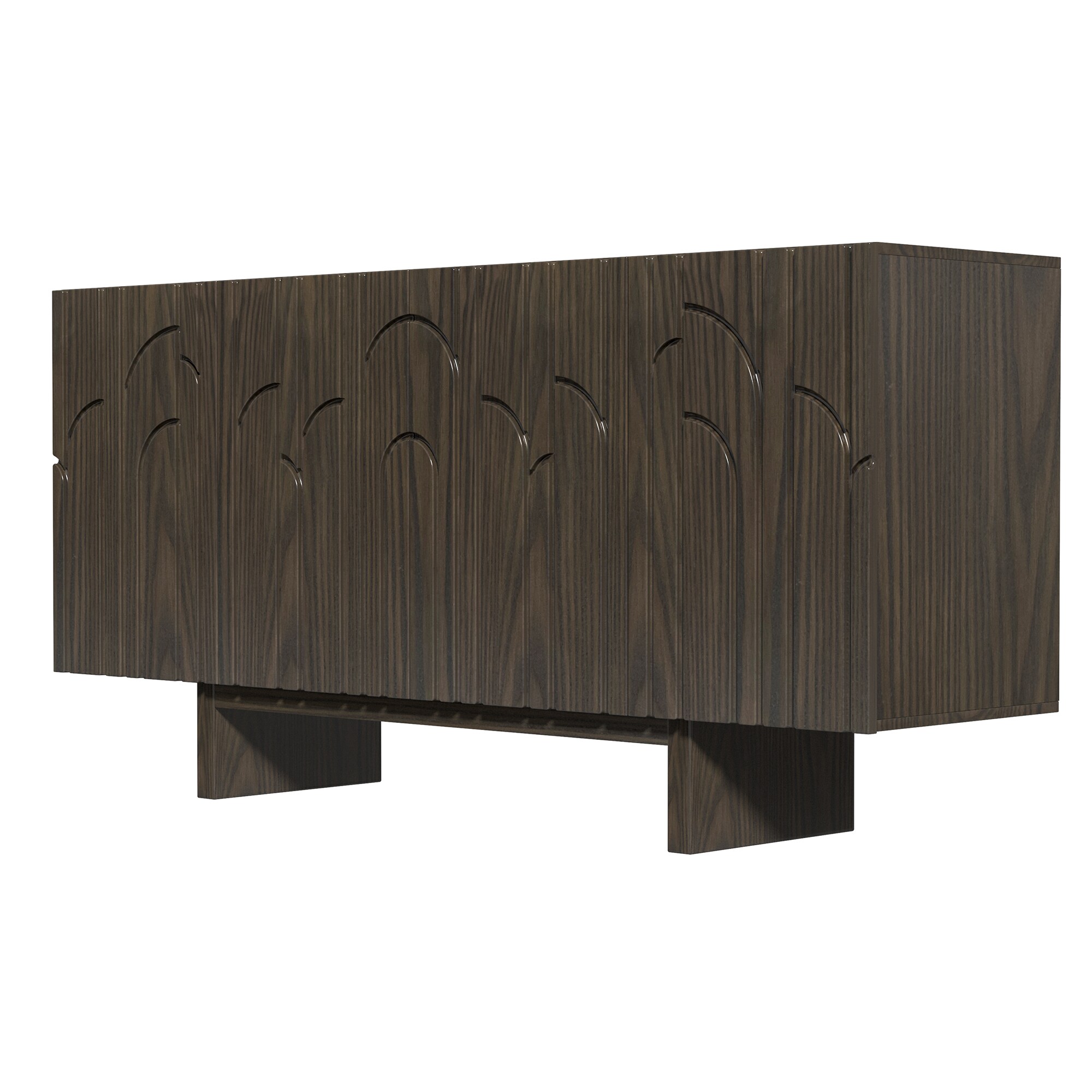 Clihome 15.75-in W x 30.71-in H Mdf Brown Freestanding Utility Storage Cabinet