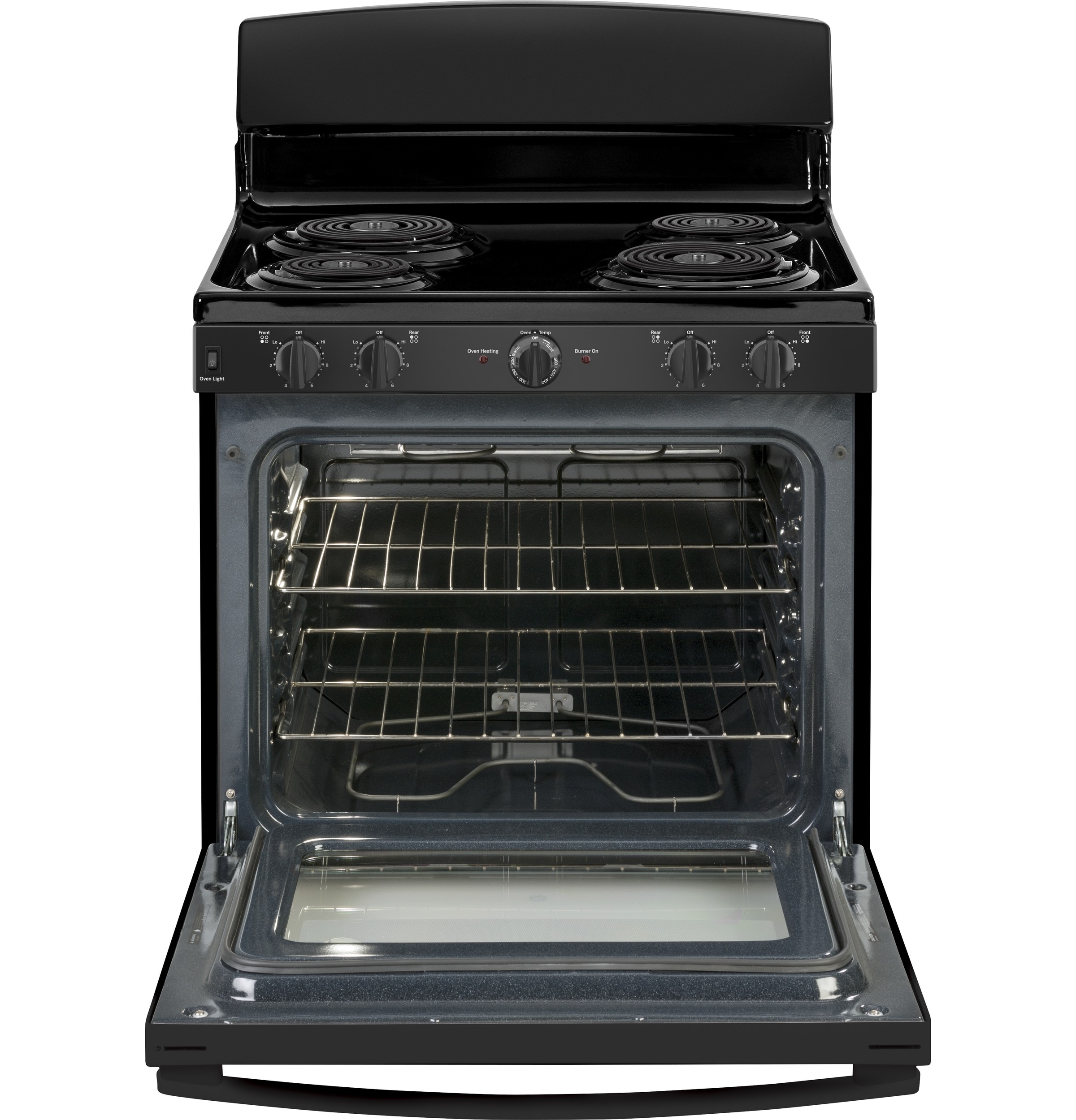 GE 30-in 4 Burners 5-cu ft Freestanding Electric Range (Stainless