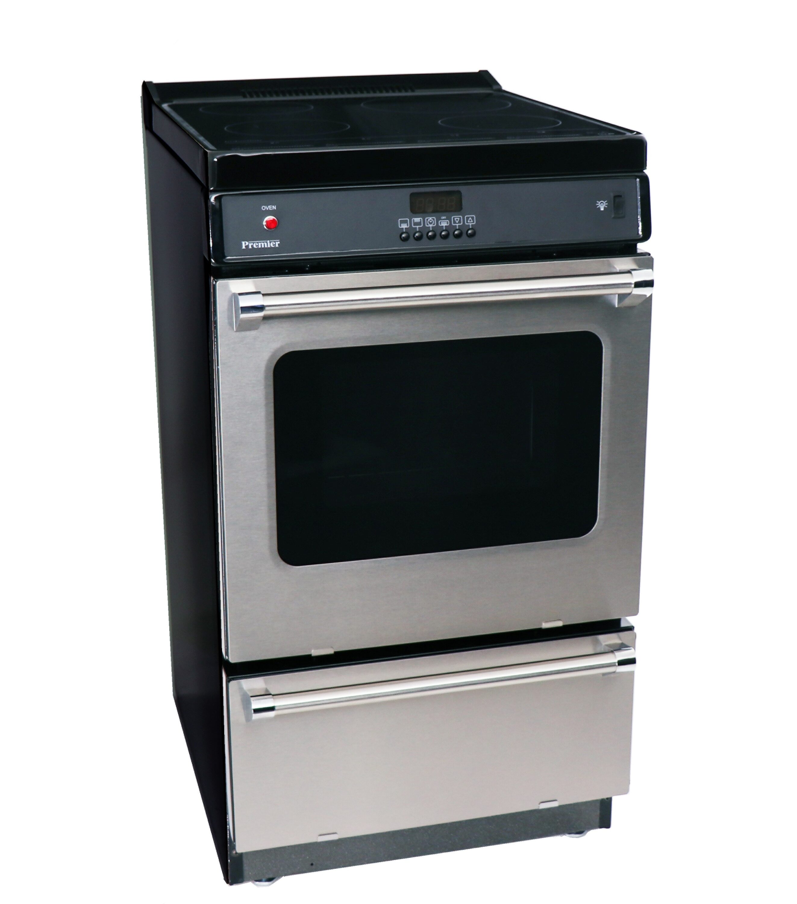 Premier EAN7X0BPX1 20-in 4 burners 2.42-cu ft 2.42-cu ft / Freestanding Single Induction Range ( Stainless Steel )