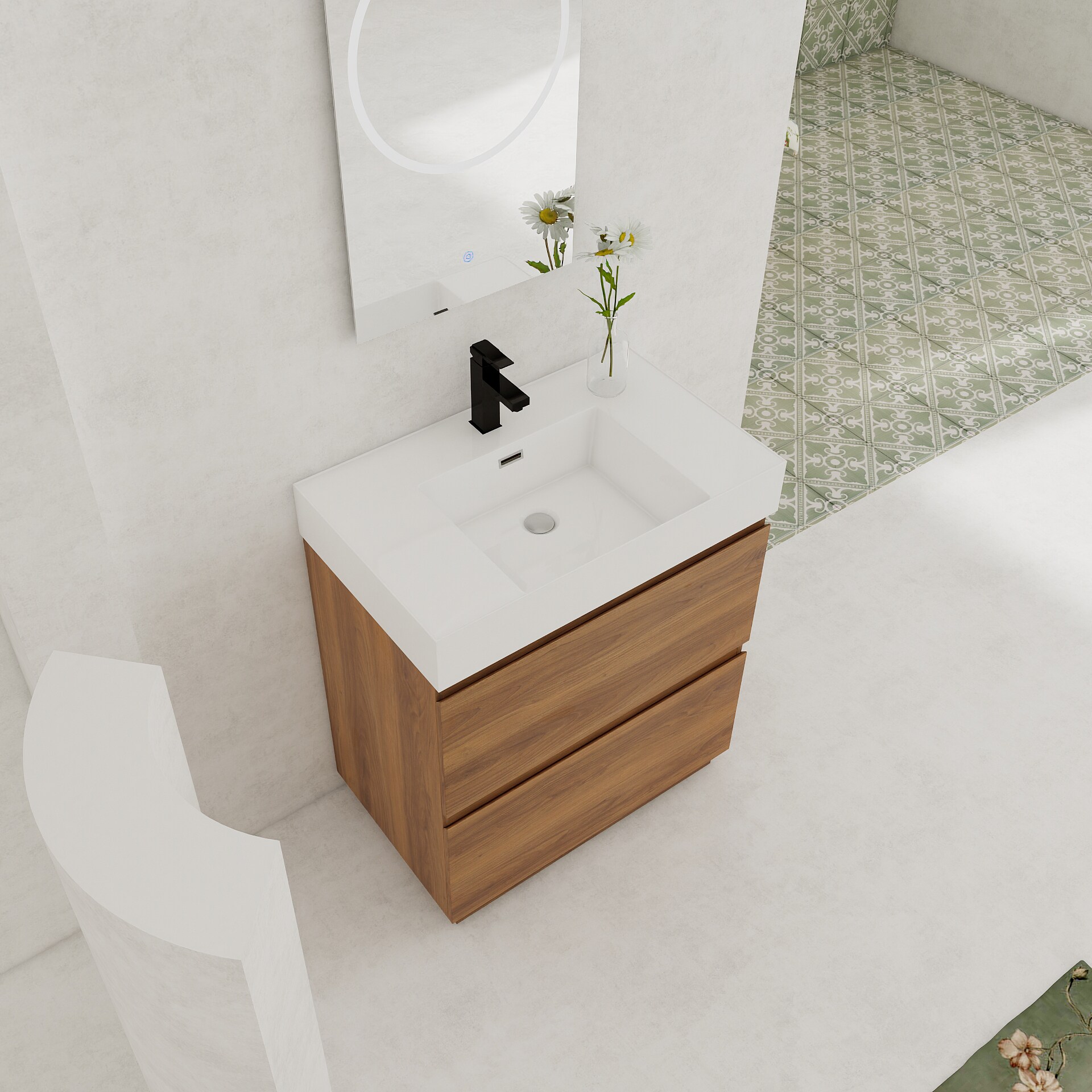 WELLFOR NIE-N7VT002-B Bath-Vanity-Combo - View #3