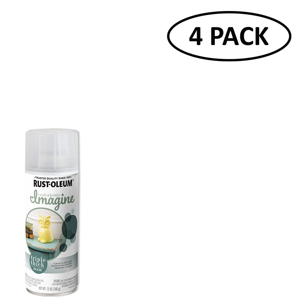 Rust-Oleum Imagine 4-Pack Semi-gloss Clear Surface Protector Spray Paint (NET  WT. 12-oz ) in the Spray Paint department at