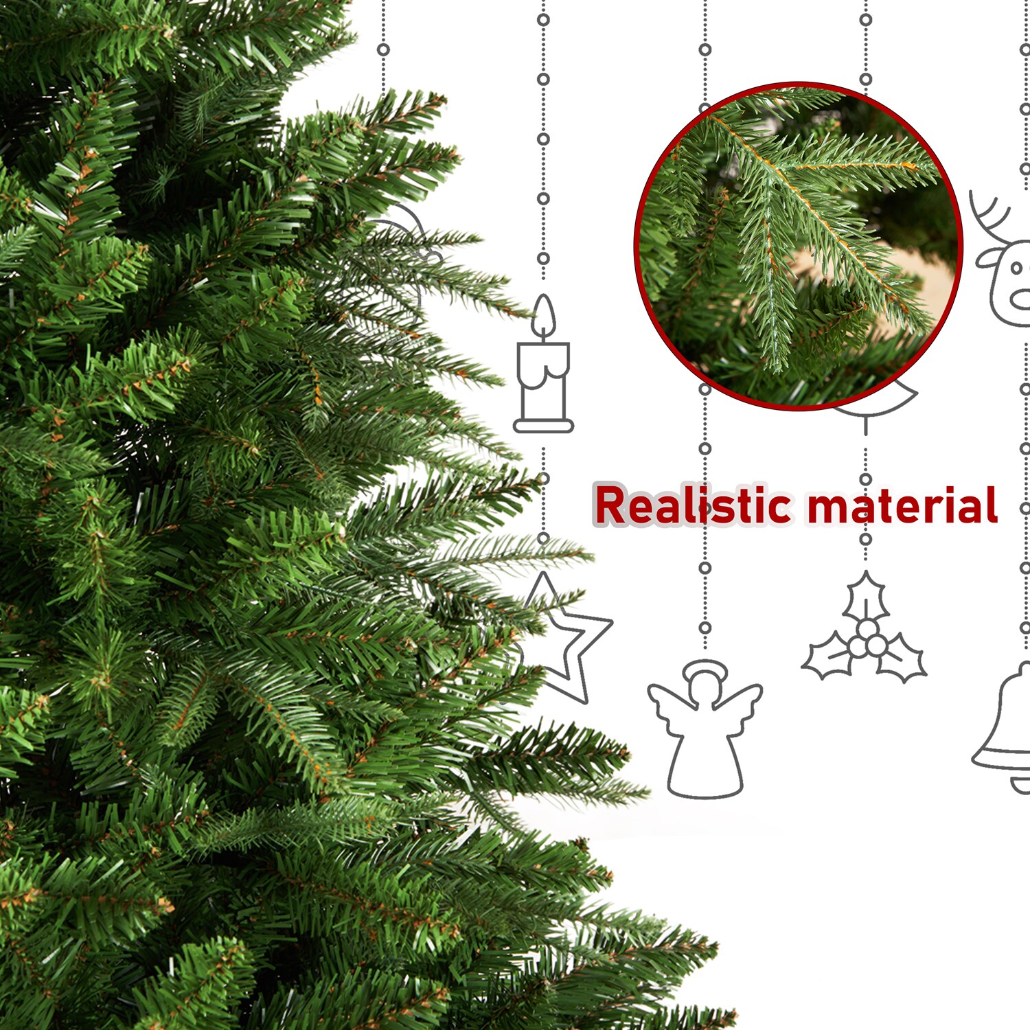 Bybafun YA7200006 Artificial-Christmas-Trees - View #3
