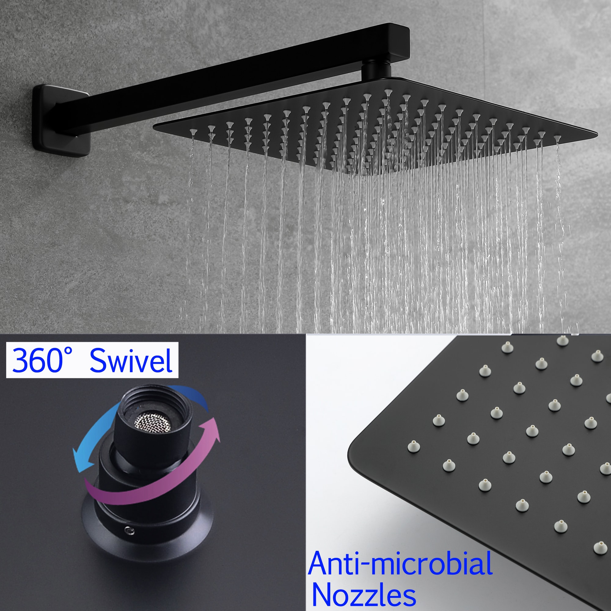 CASAINC MCS182-10MB Showerhead-Bar-Panels - View #4
