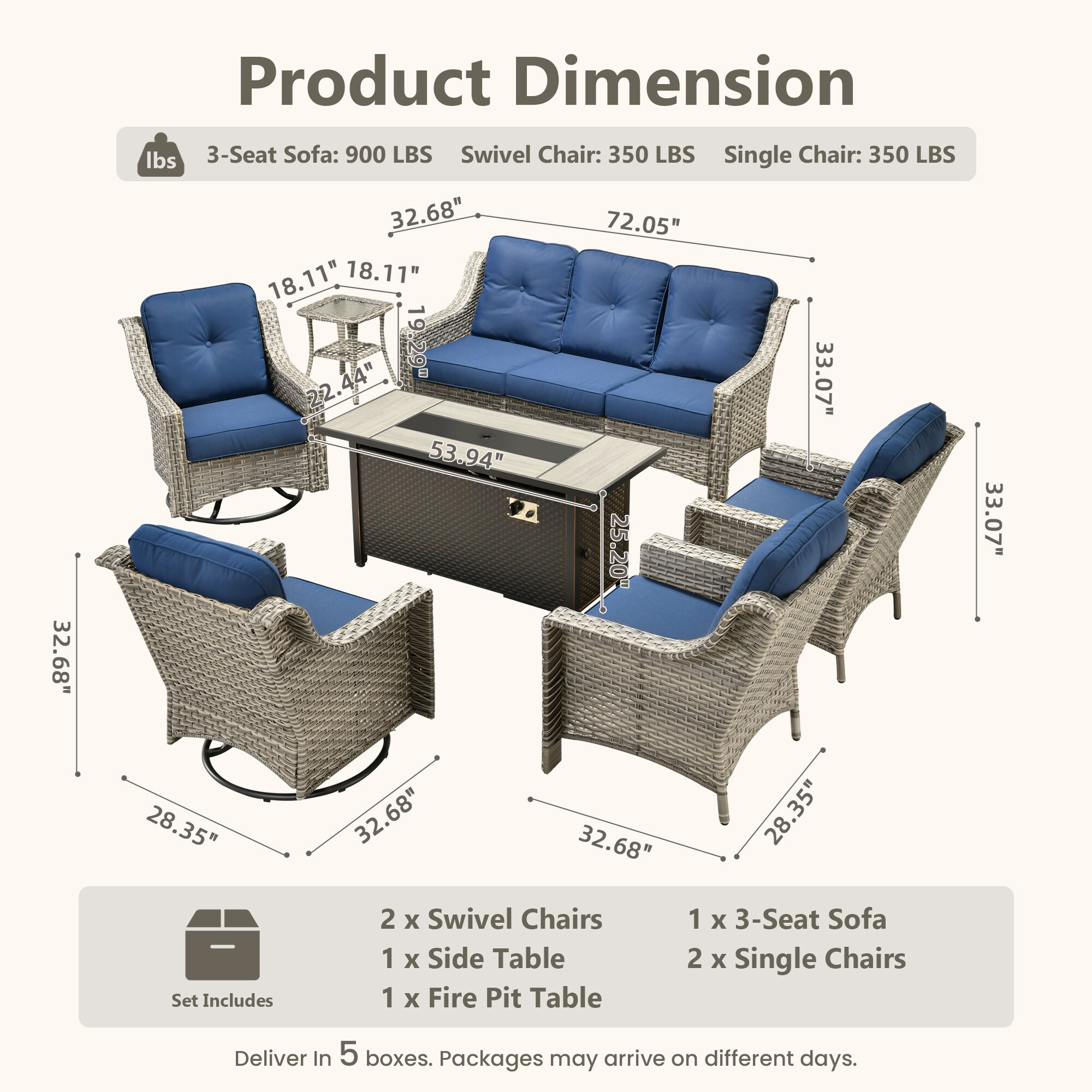 Caodoc L5-CFP03-YZPAD7072 Patio-Sofas-Daybeds - View #6