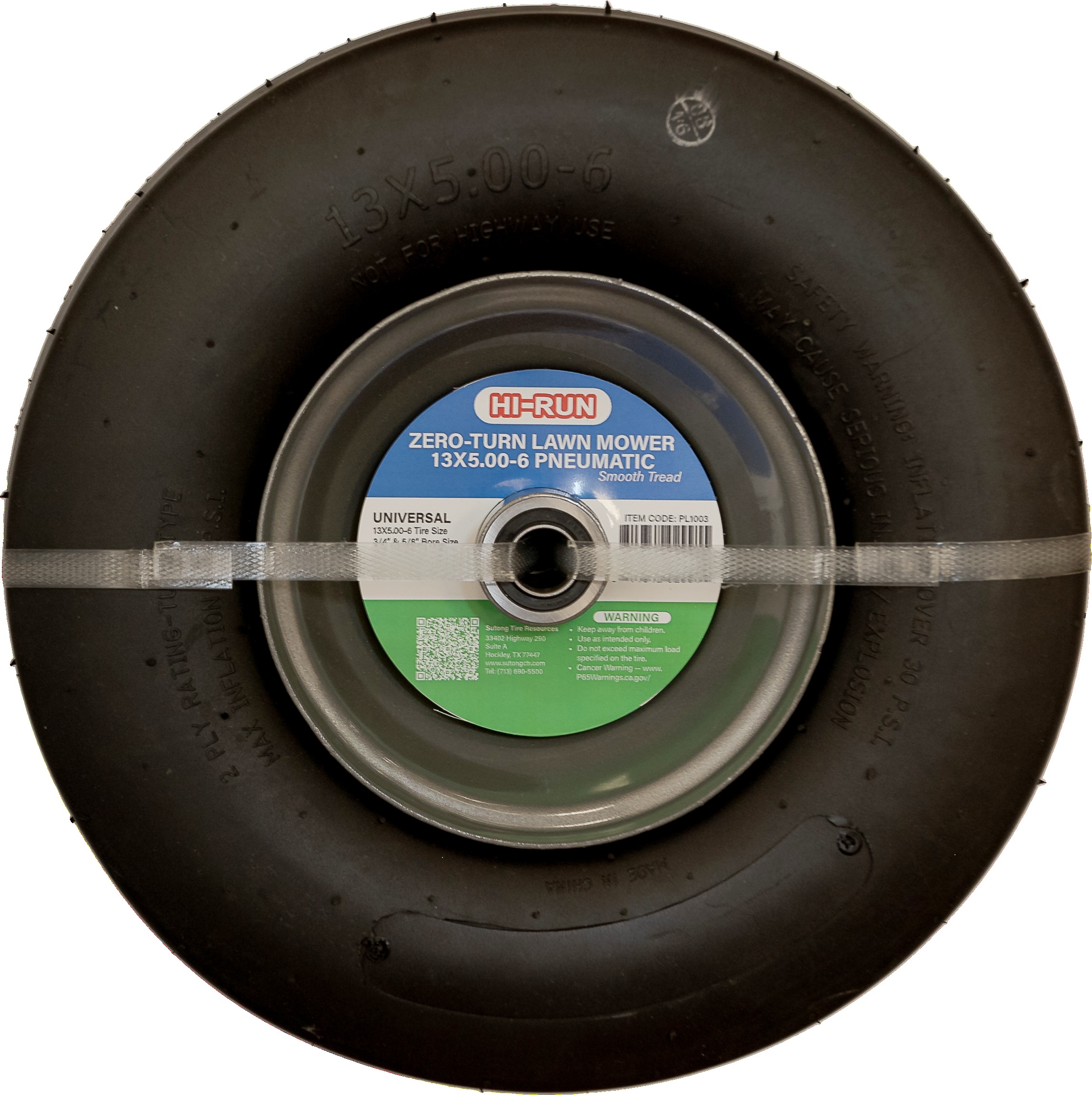 13X5-6 4.53-in Front Wheel Tire for Riding Mower/Tractor