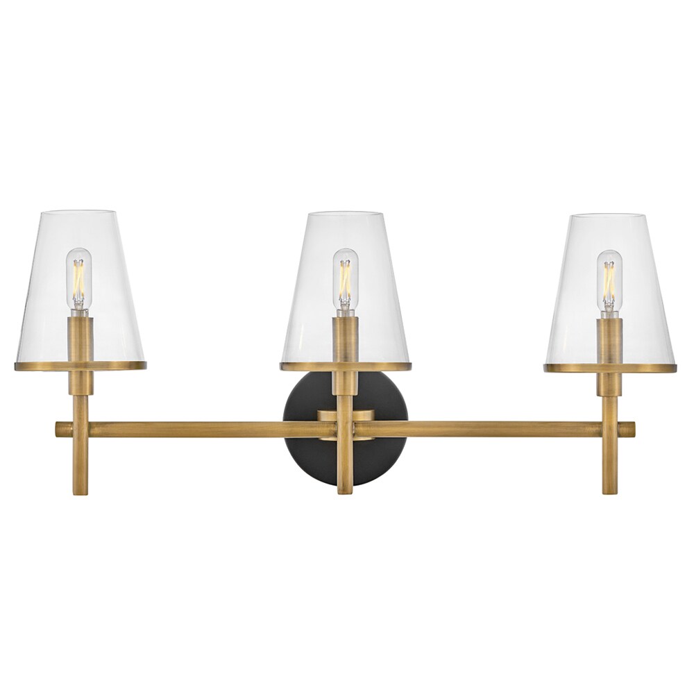 Hinkley 51083HB Marten 25-in 3 -Light Satin Brass Transitional Vanity light