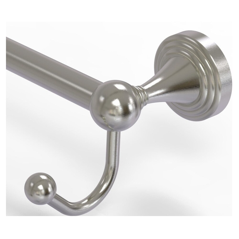 Allied Brass Sag Harbor 24-in Satin Nickel Wall Mount Single Towel