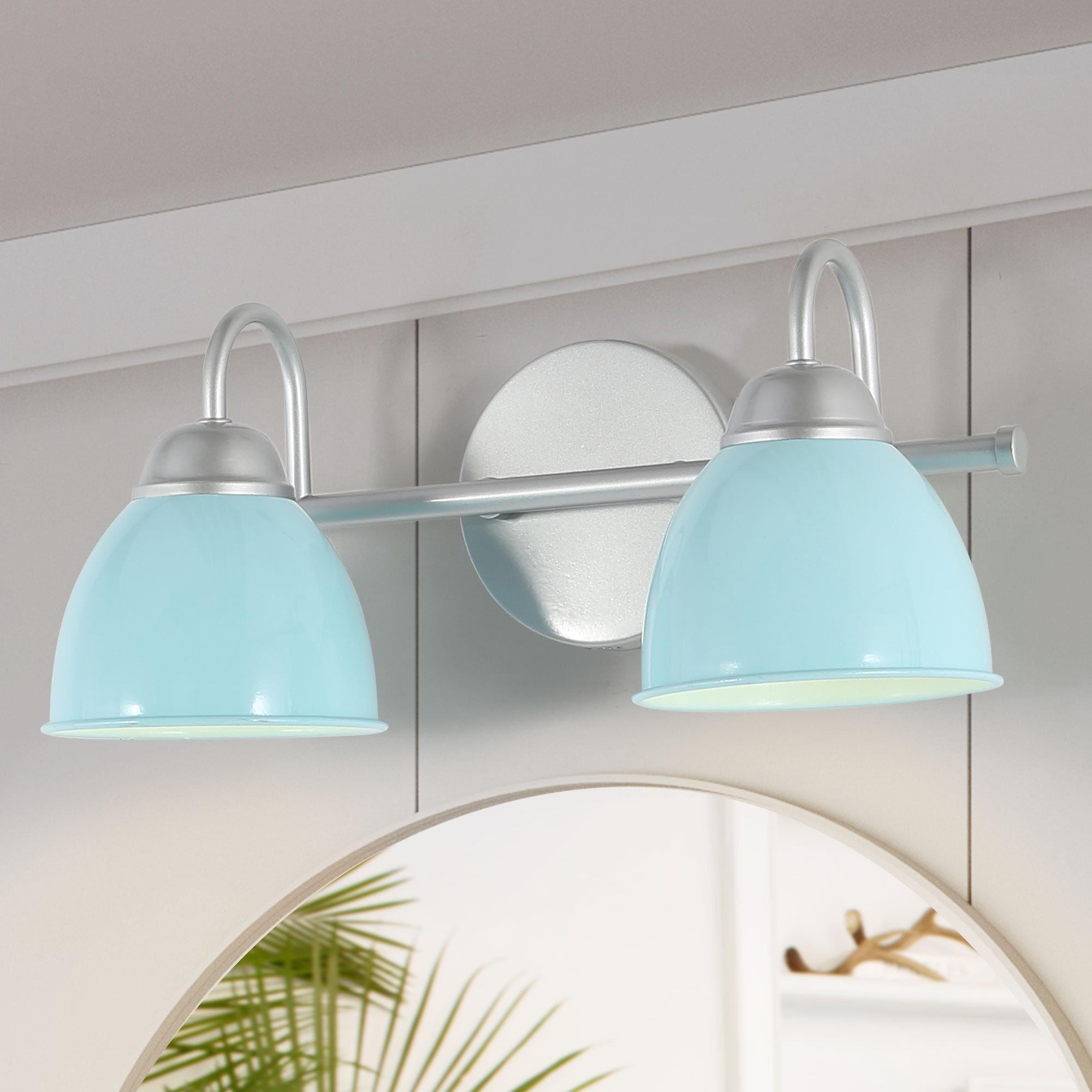 Uolfin IJV7ZY-LWS24320-B7 15.0-in 2 -Light Polished Nickel Modern/contemporary Vanity light