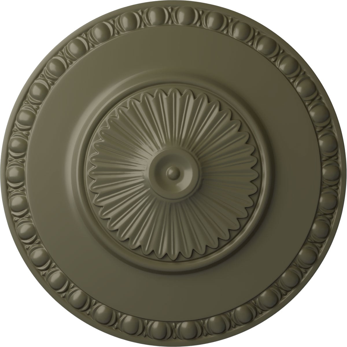 Ekena Millwork CM23LYPTF Lyon 23.5-in W x 23.5-in L Painted Turtle Polyurethane Whole Ceiling Medallion