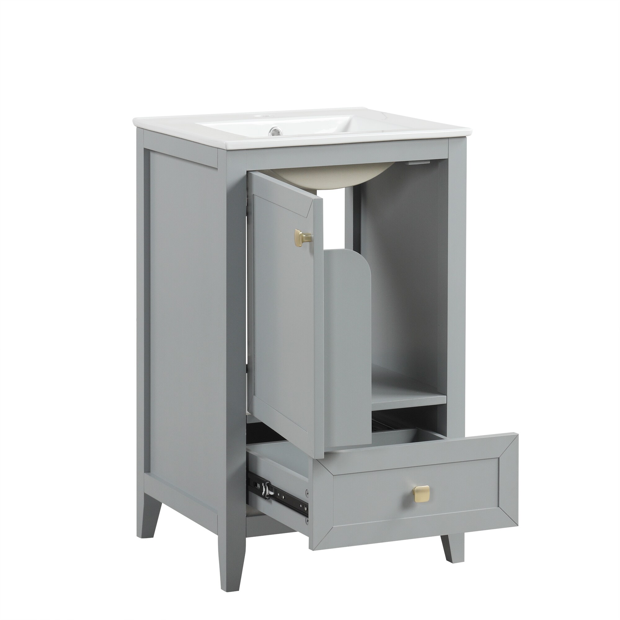 WELLFOR WA18-MB Bath-Vanity-Combo - View #11