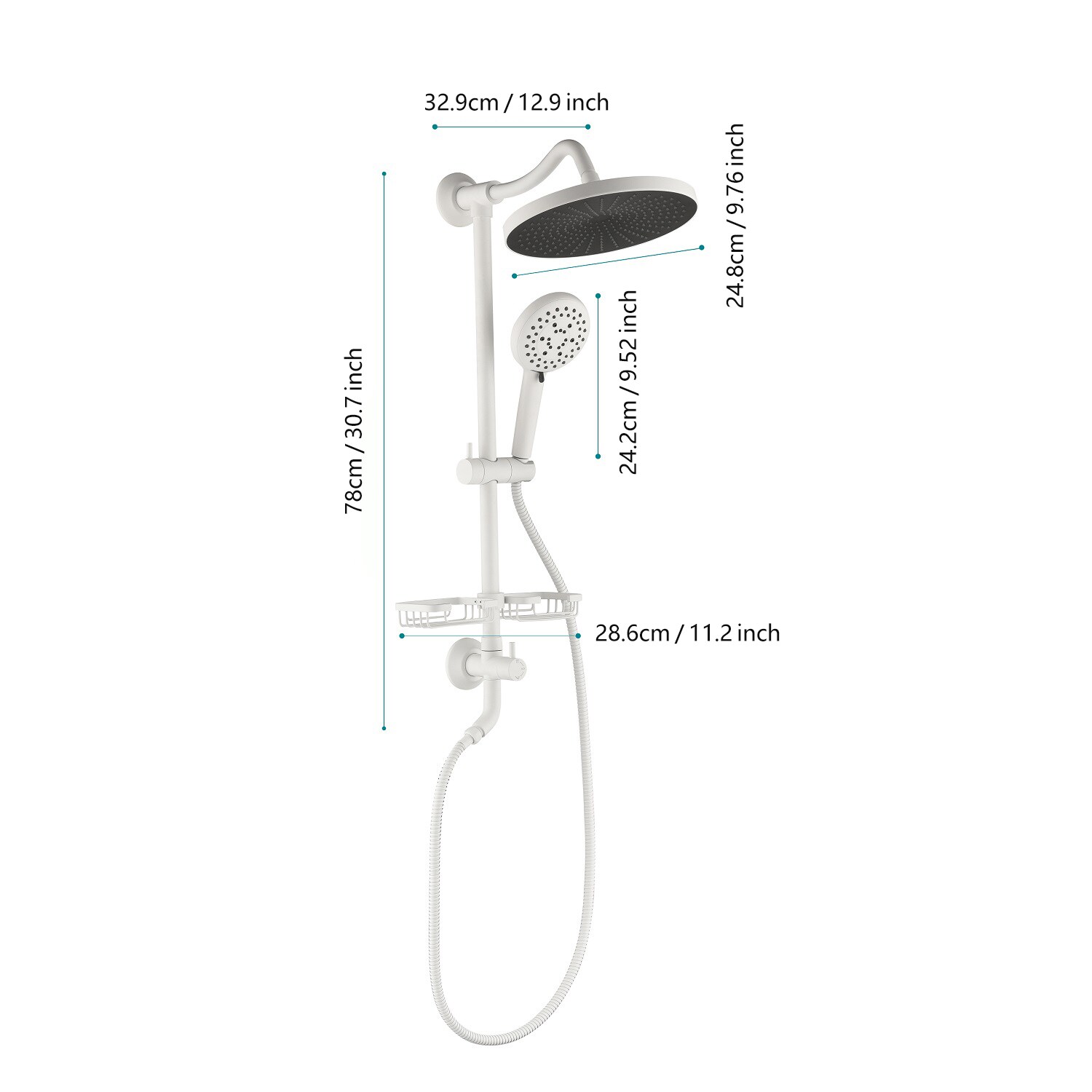 BEARSOLIM DJYC-W2287P182576 Fixed-Showerhead - View #3