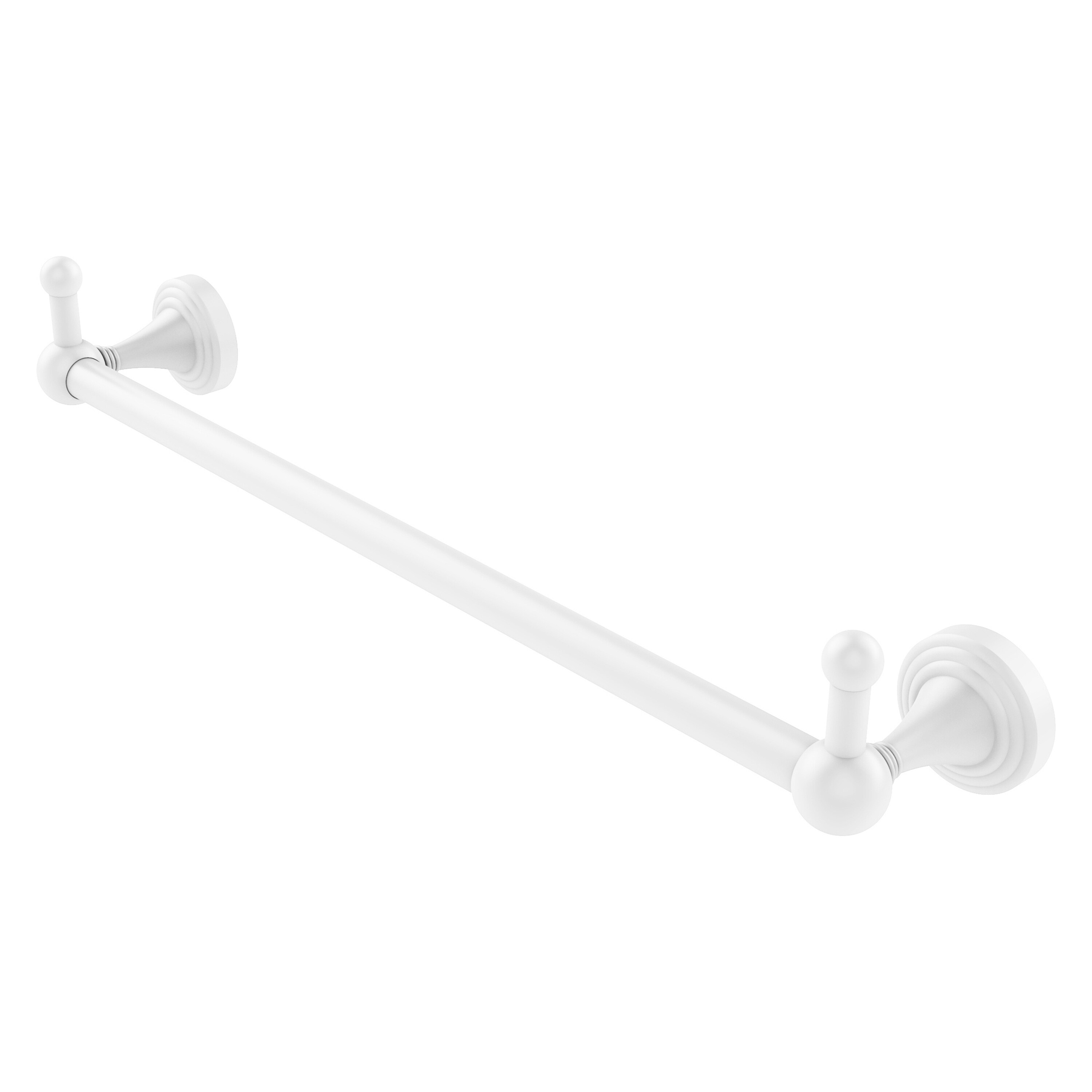Allied Brass SG-41-30-PEG-WHM Sag Harbor 30-in Matte White Wall mount Single Towel Bar