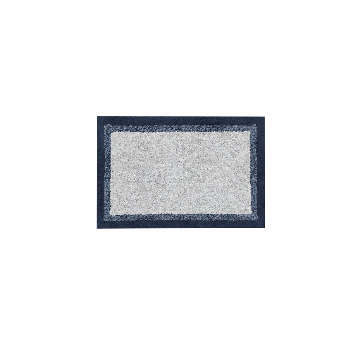 Misopily Cotton Tufted Bath Rug 20 in W x 30 in L Soft Absorbent Medium Pile Machine Washable Non Skid Backing Quick Dry Neutral Colors