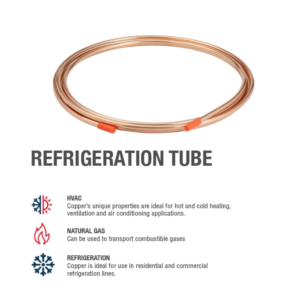 Soft copper tube 6 x 1 (35rm) - Buy Online