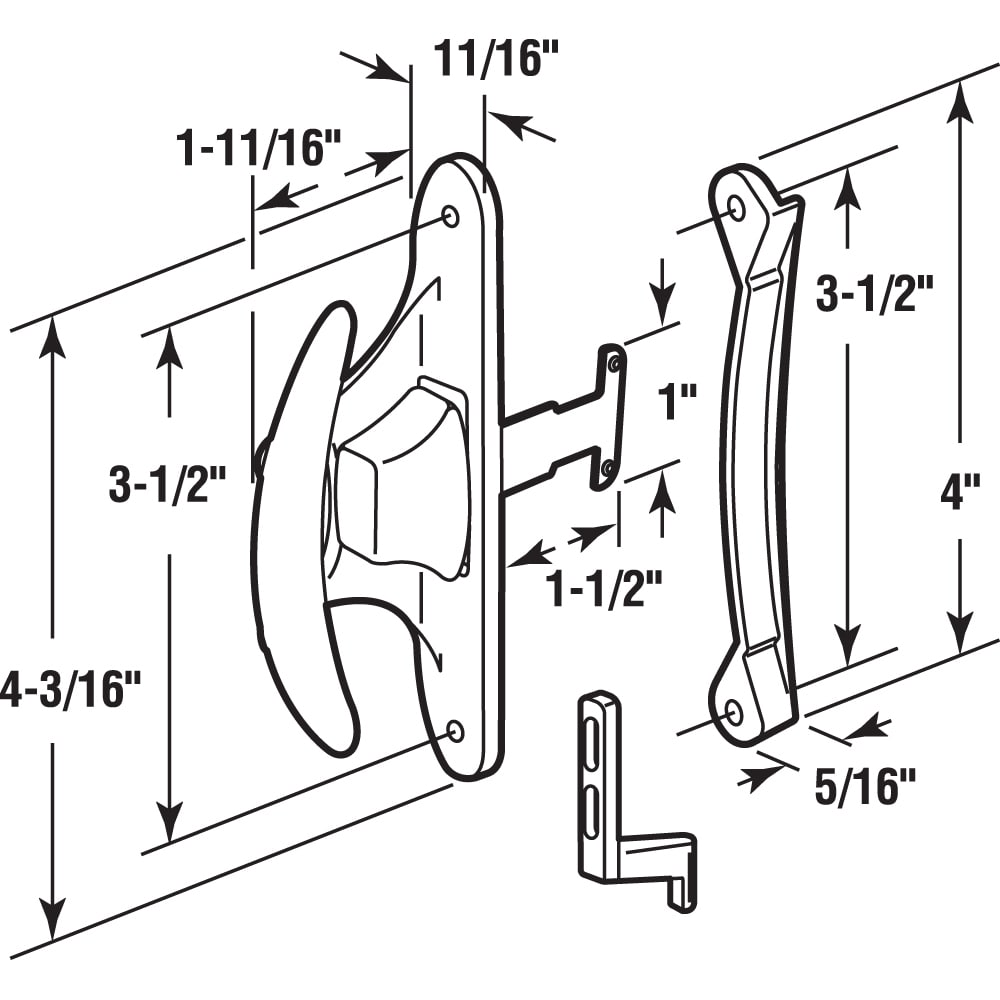 Prime-Line A 215 Sliding-Screen-Door-Handles - View #2