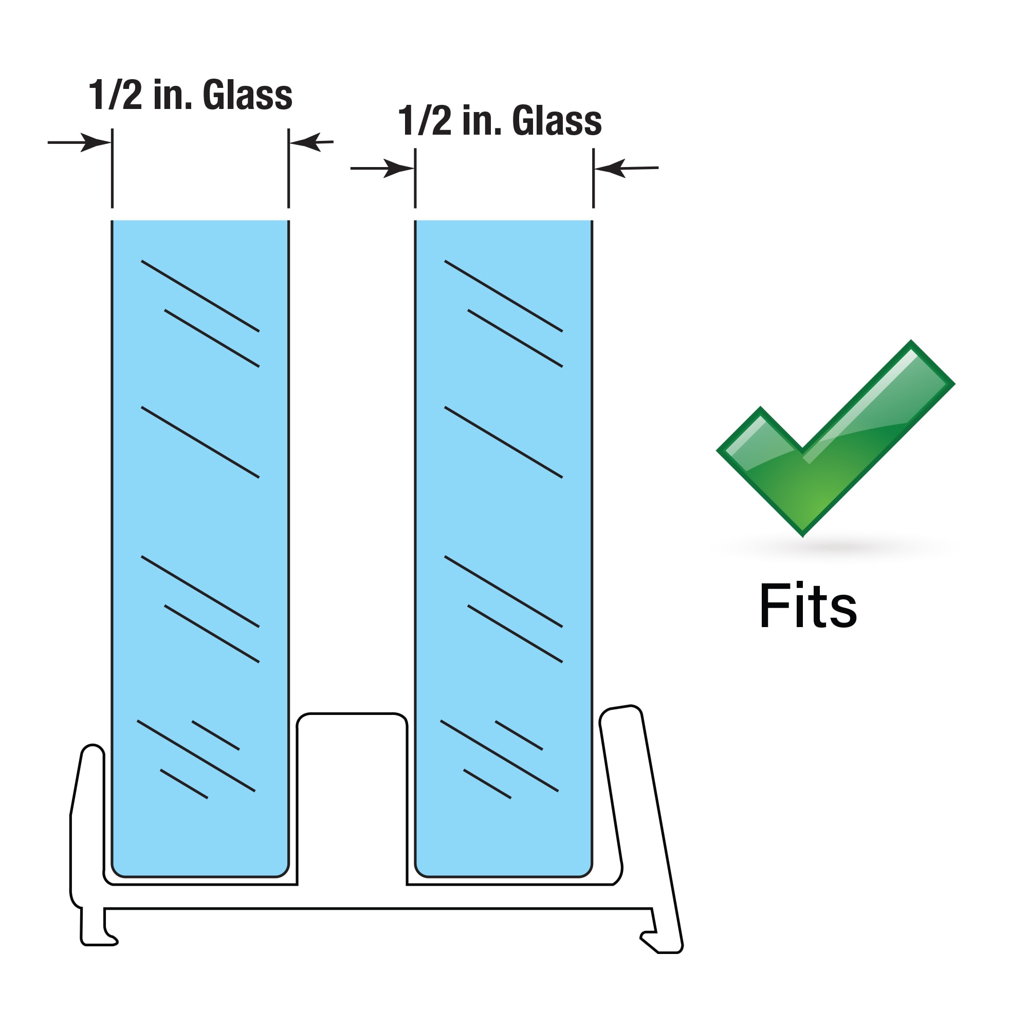 Prime-Line M 6111 Tub-Shower-Door-Guides - View #5