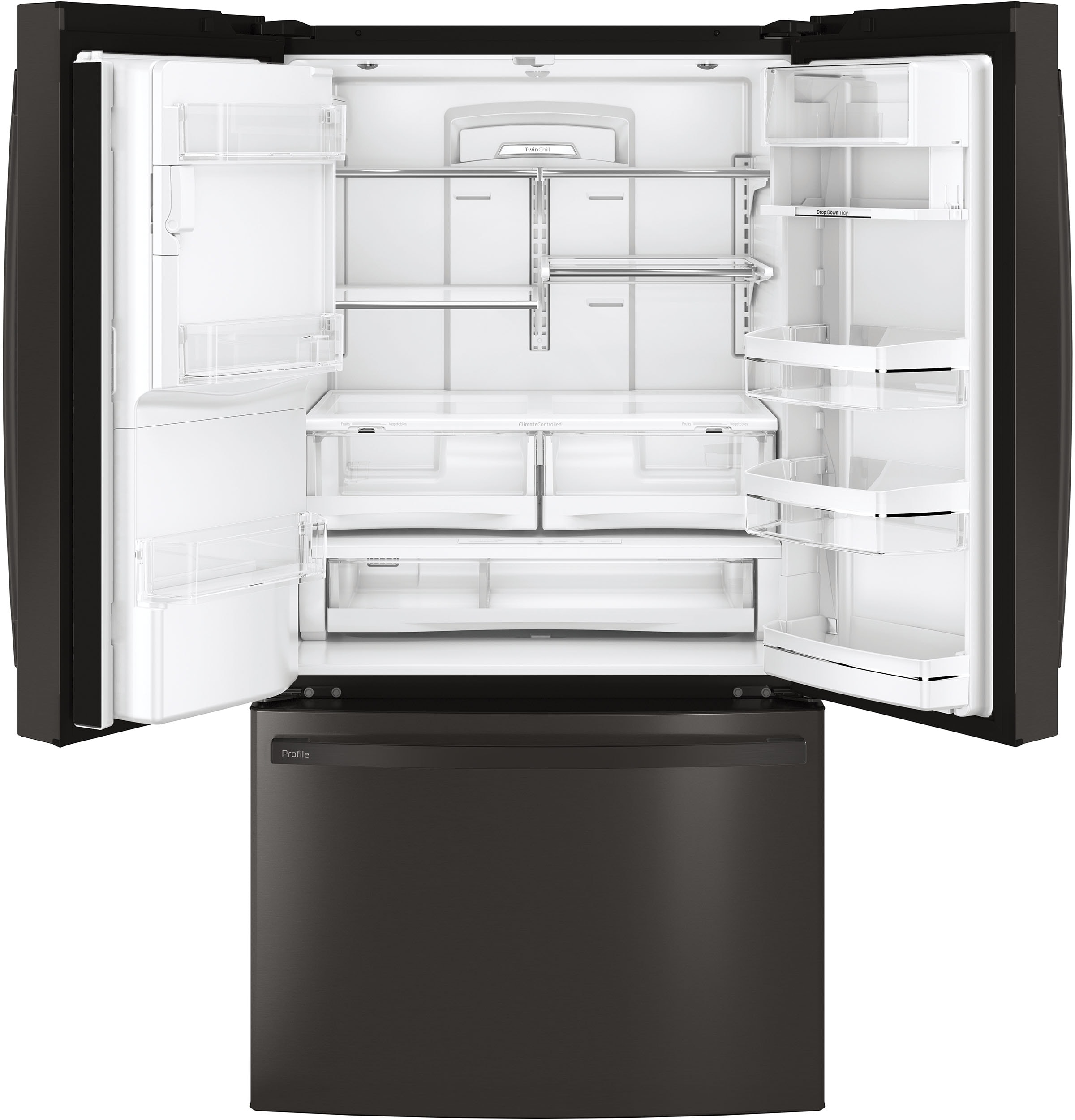 GE PFE28KBLTS French-Door-Refrigerators - View #11