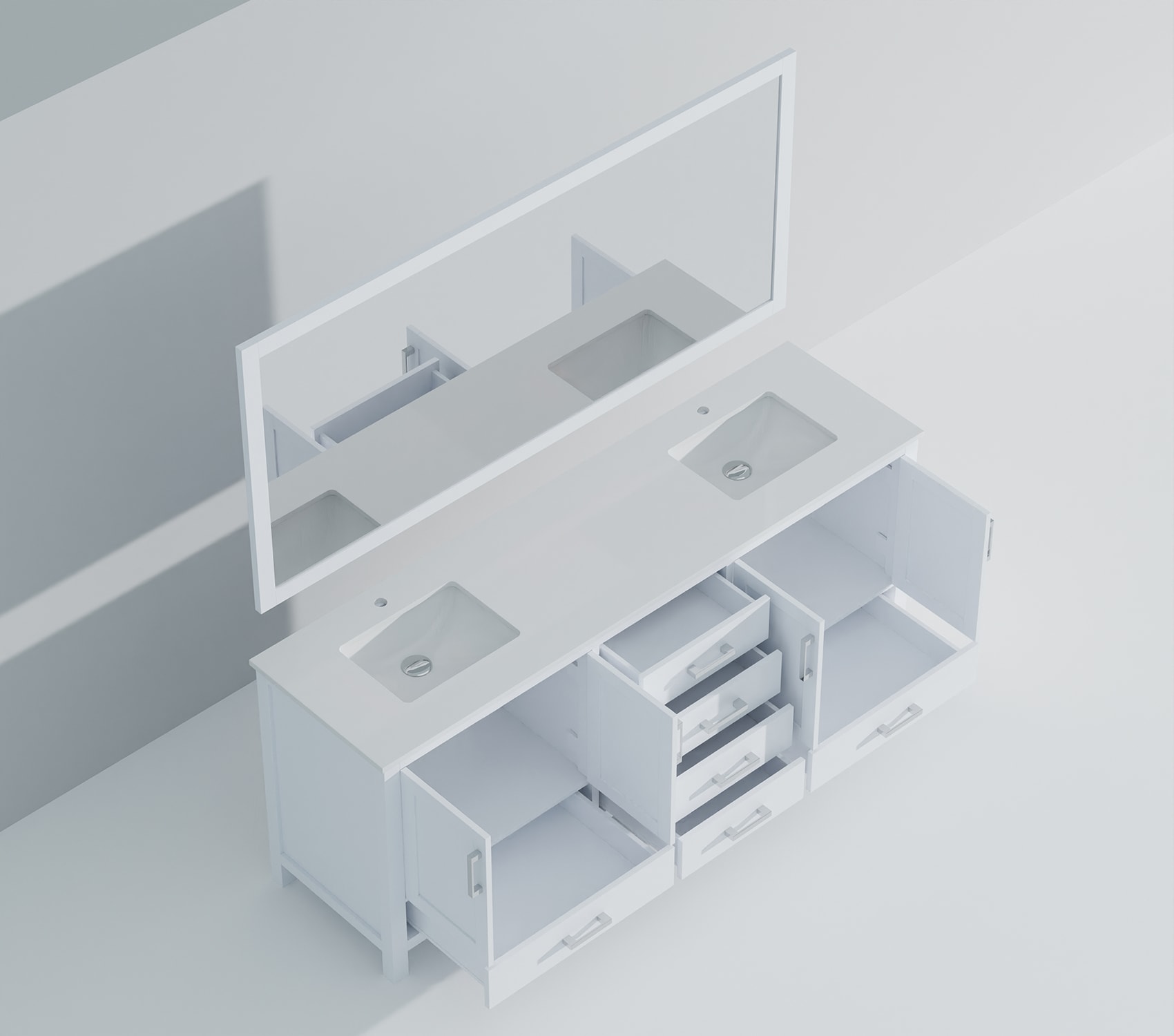 Lexora LJ342280DAWQM30 Bath-Vanity-Combo - View #11