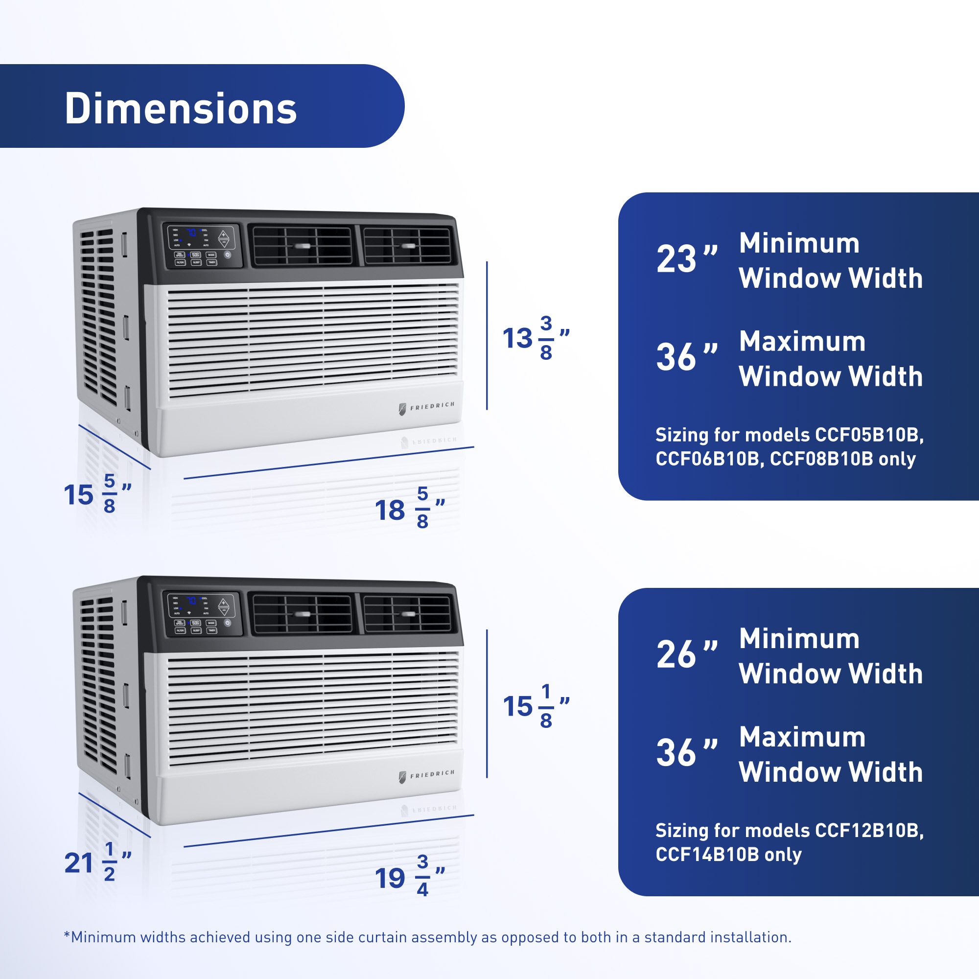 Friedrich 13000 BTU White Portable Air Conditioner with WiFi Control