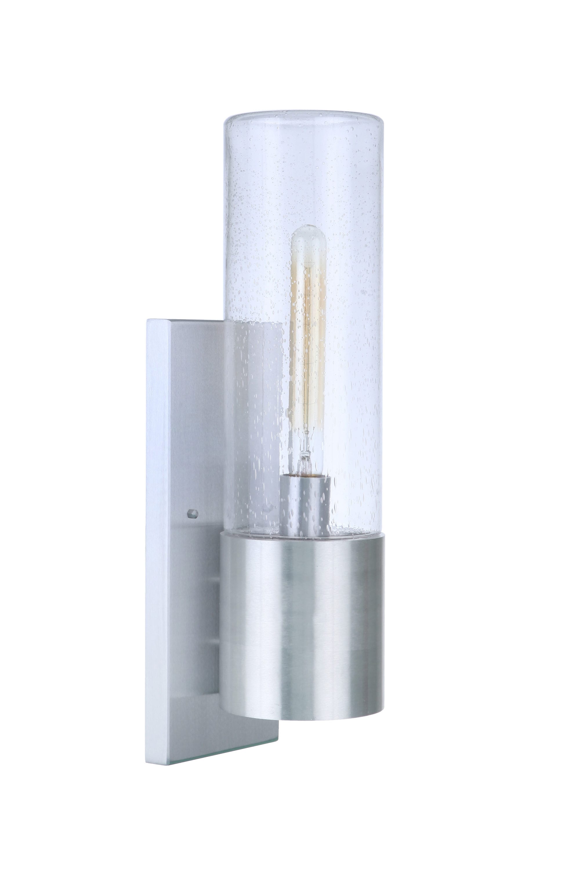 Craftmade ZA3910-SA-LED Sabre 1 -Light 20-in H Nickel Hardwired Outdoor Wall Light