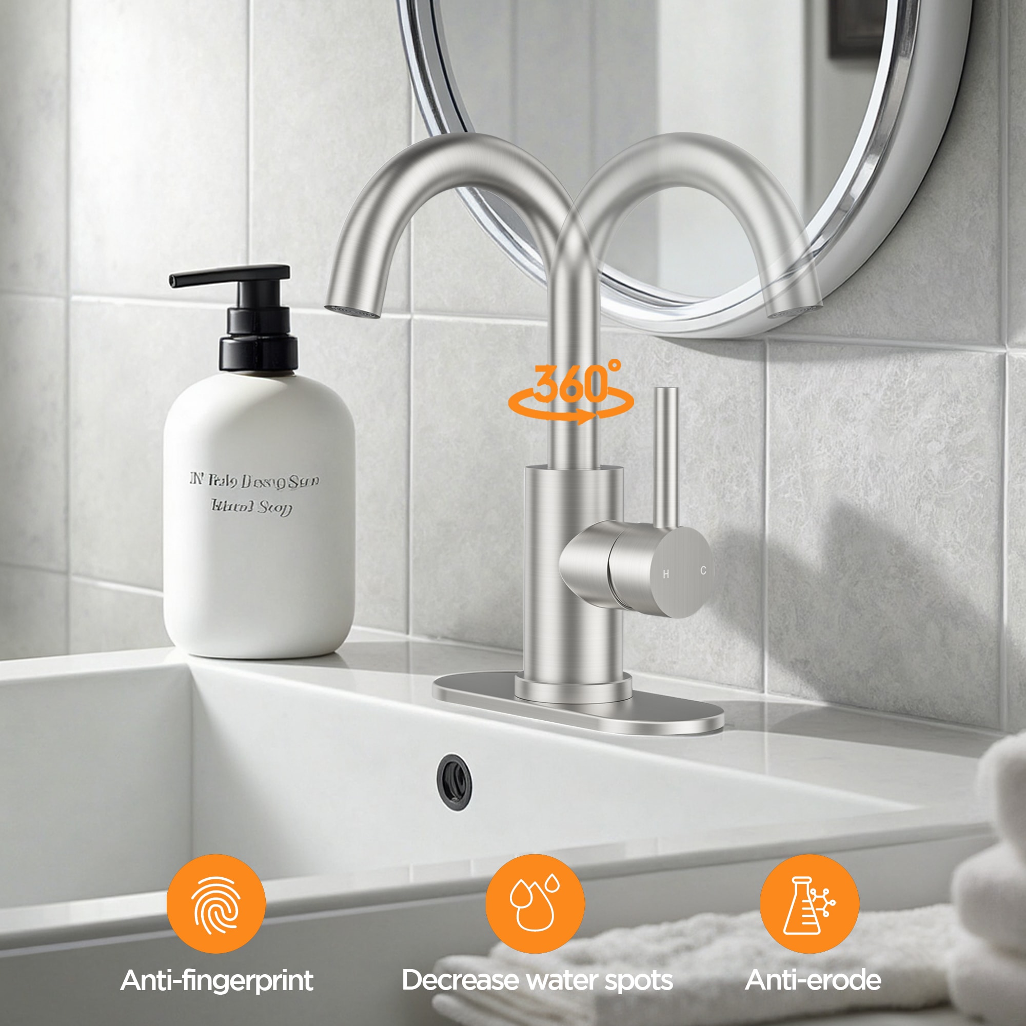 androme AD3M52BN Lavatory-Faucets - View #4