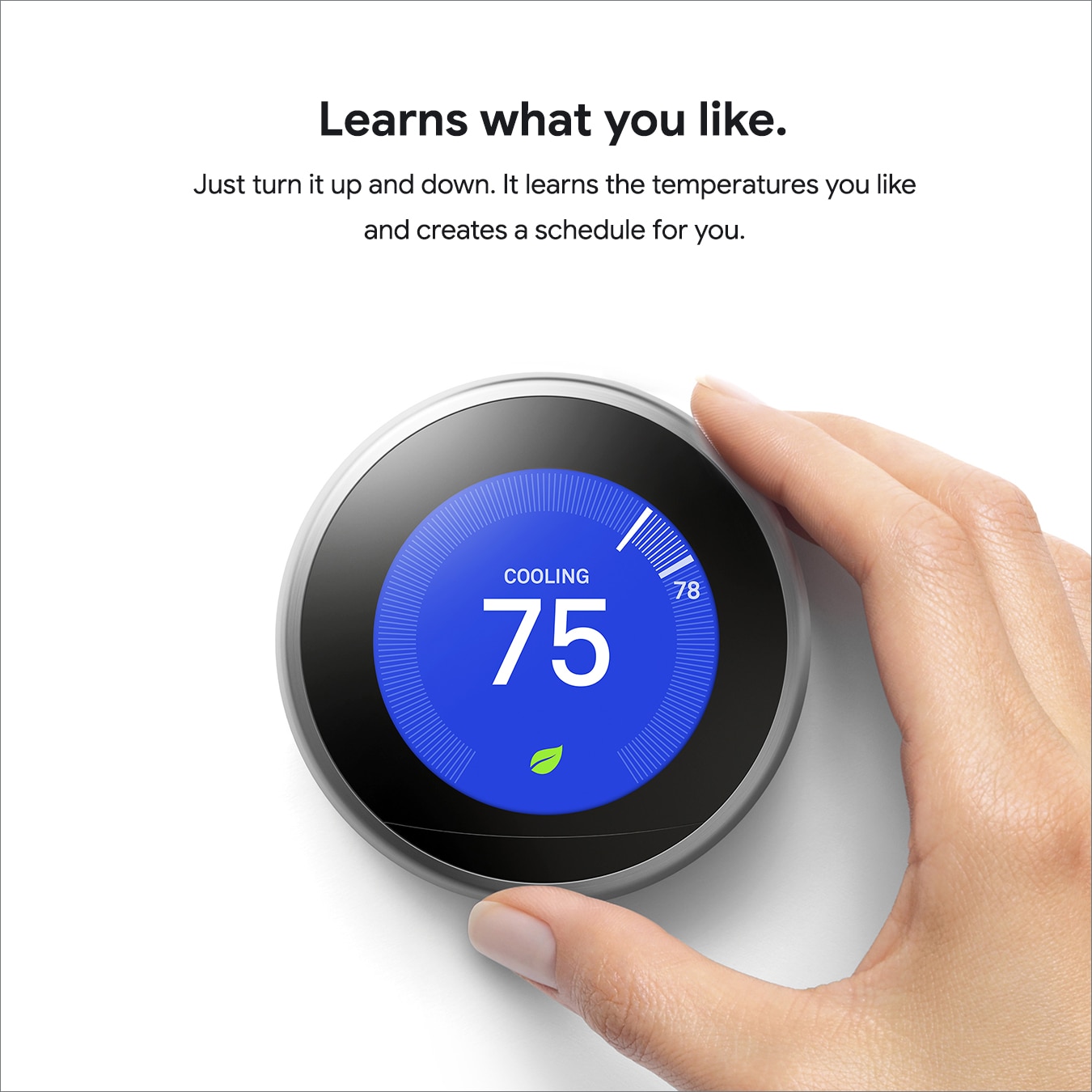 Google Nest Smart Thermostat with Compatibility (3rd Generation) - Stainless Steel in the Smart Thermostats department at Lowes.com