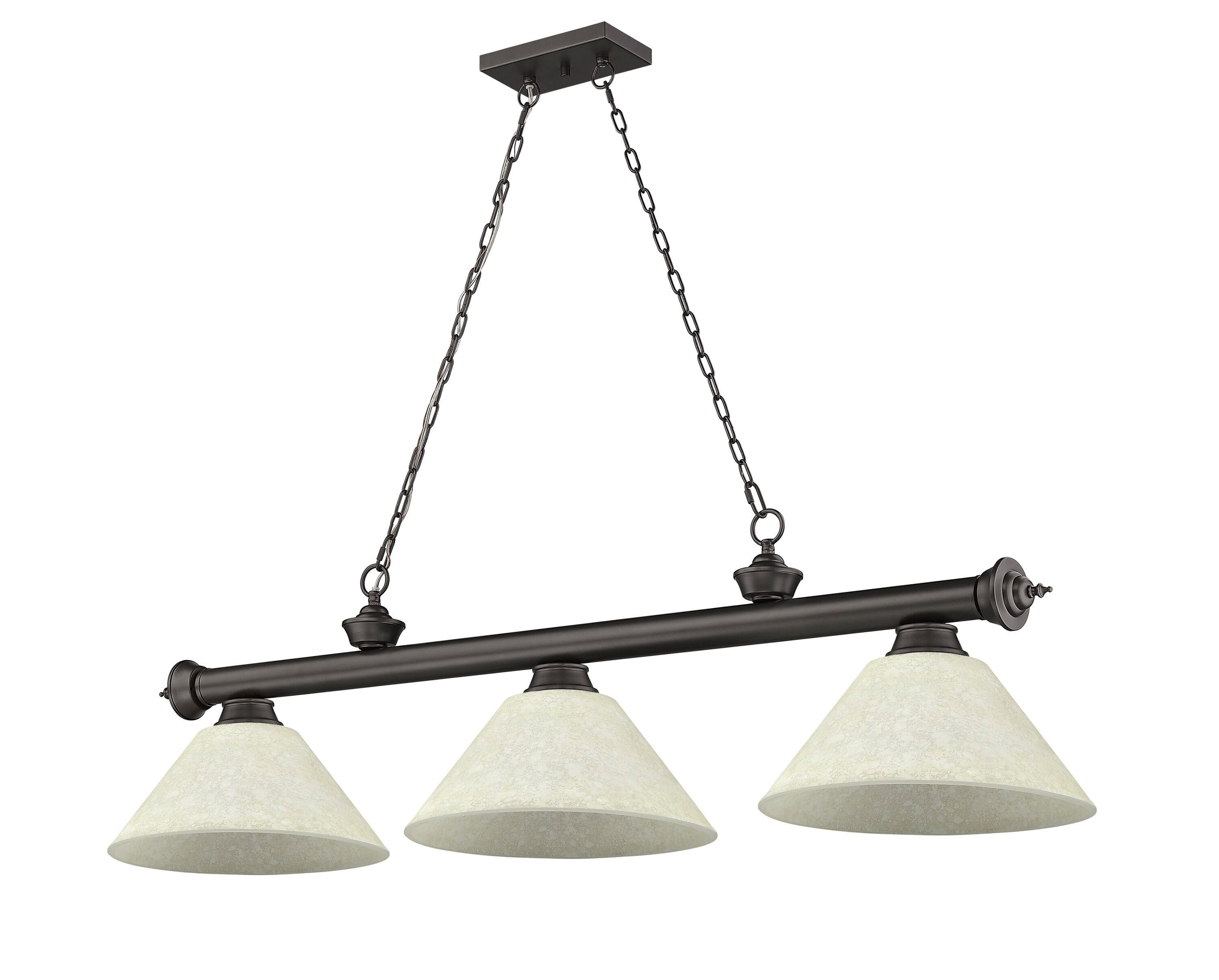 Z-Lite 2306-3BRZ-AGM14 Pool-Table-Lighting - View #5