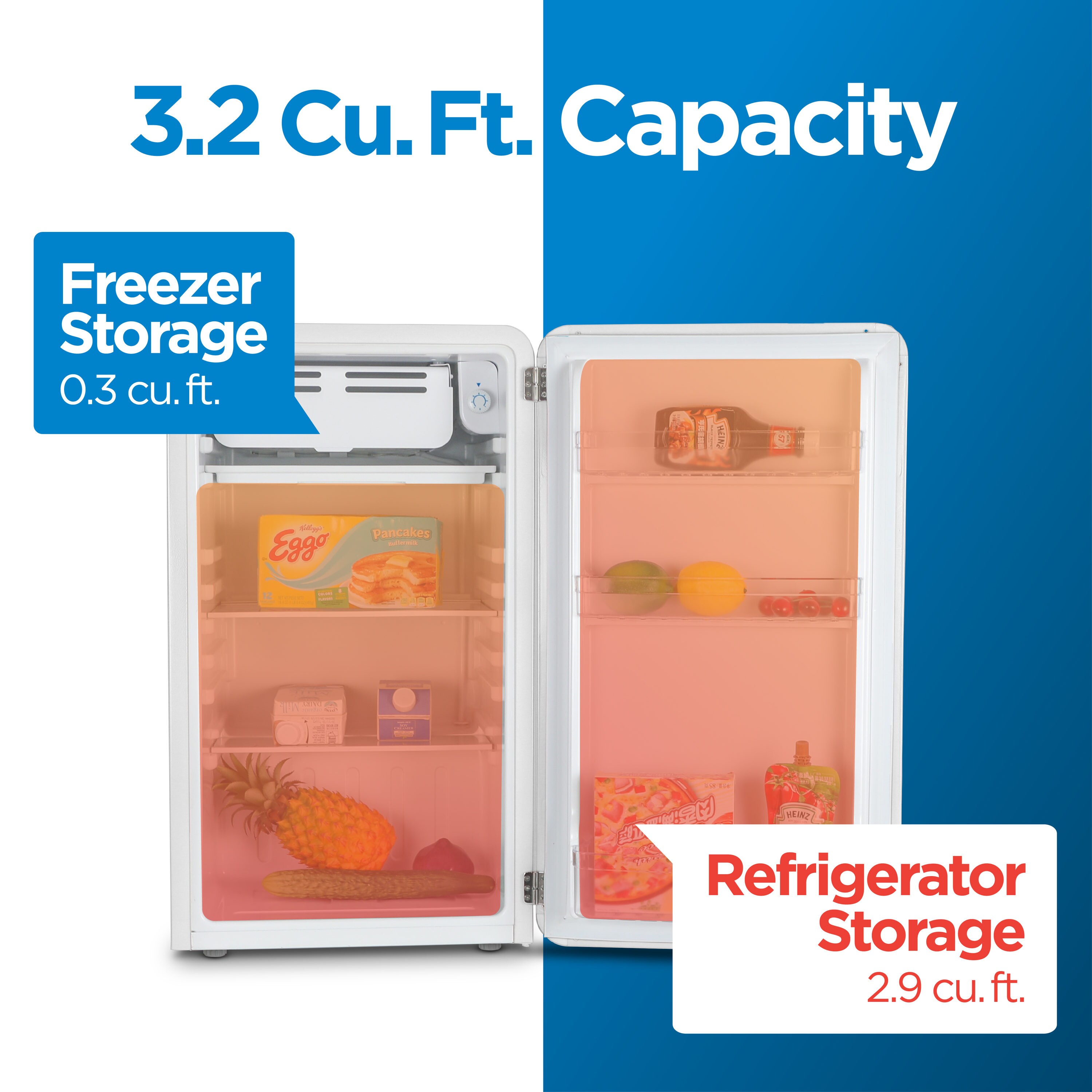 Hamilton Beach 3.2-cu ft Standard-depth Mini Fridge Freezer