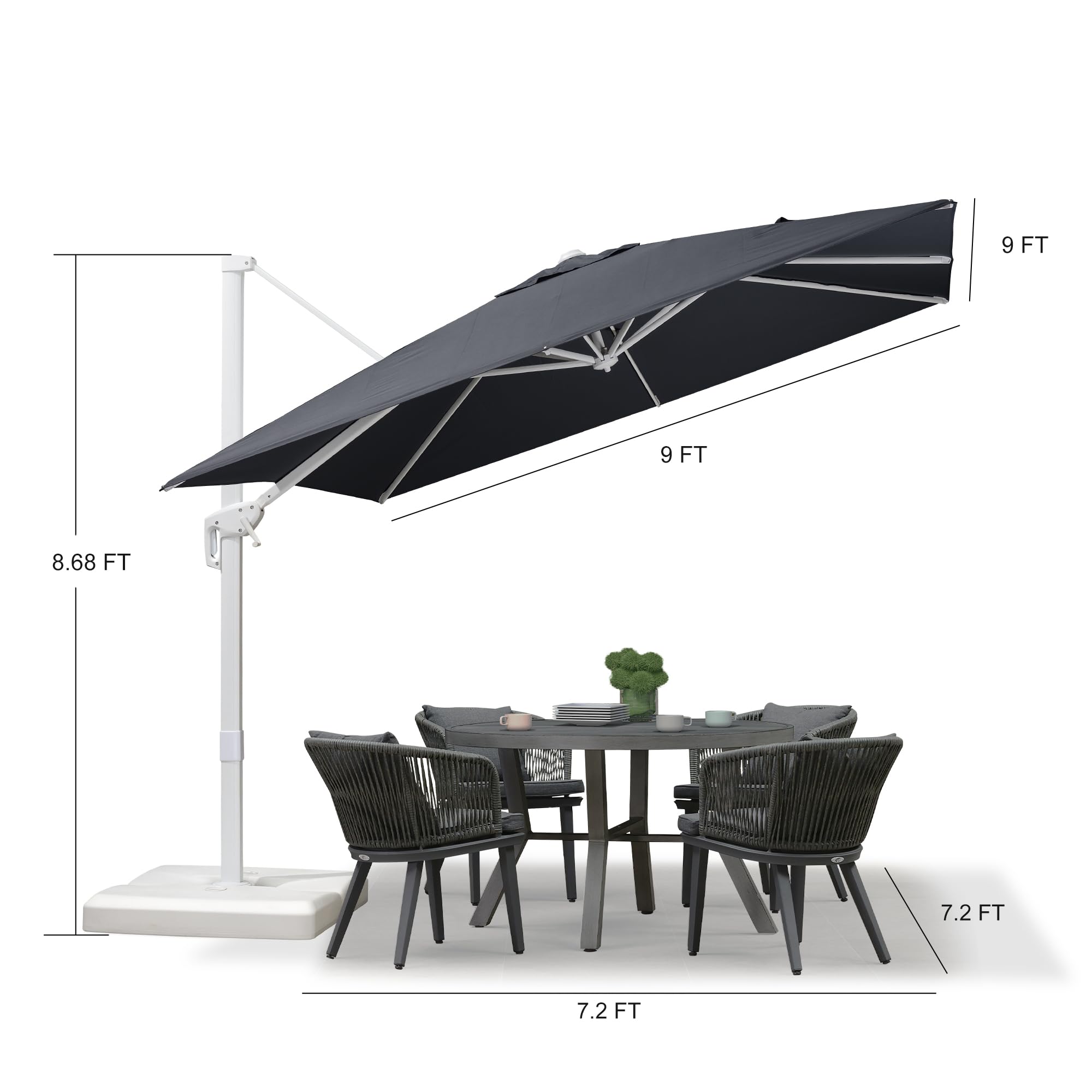 PURPLE LEAF LS02XBS09-GY Umbrellas-2 - View #9
