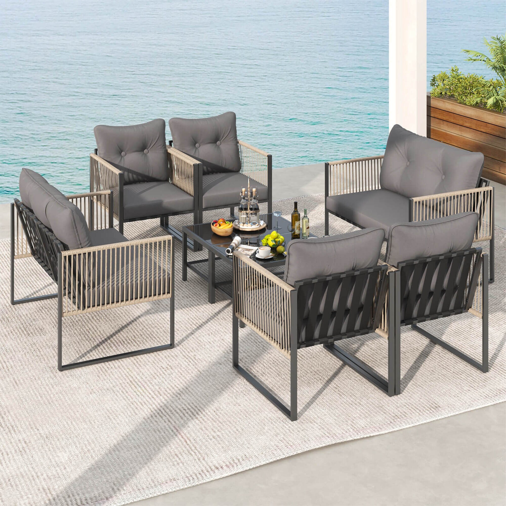 Costway HCST05454 Patio-Conversation-Sets - View #7