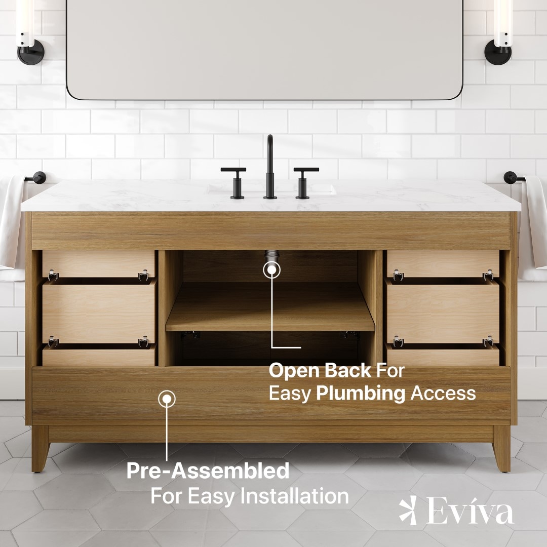 Eviva EVVN616-60OAK-SS Bath-Vanity-Combo - View #9