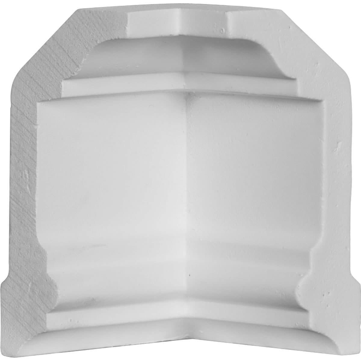 Ekena Millwork MIC04X02HO Holmdel 2-1/4-in x 4-in Interior Primed Polyurethane Traditional 470245 Inside corner Crown Moulding Block