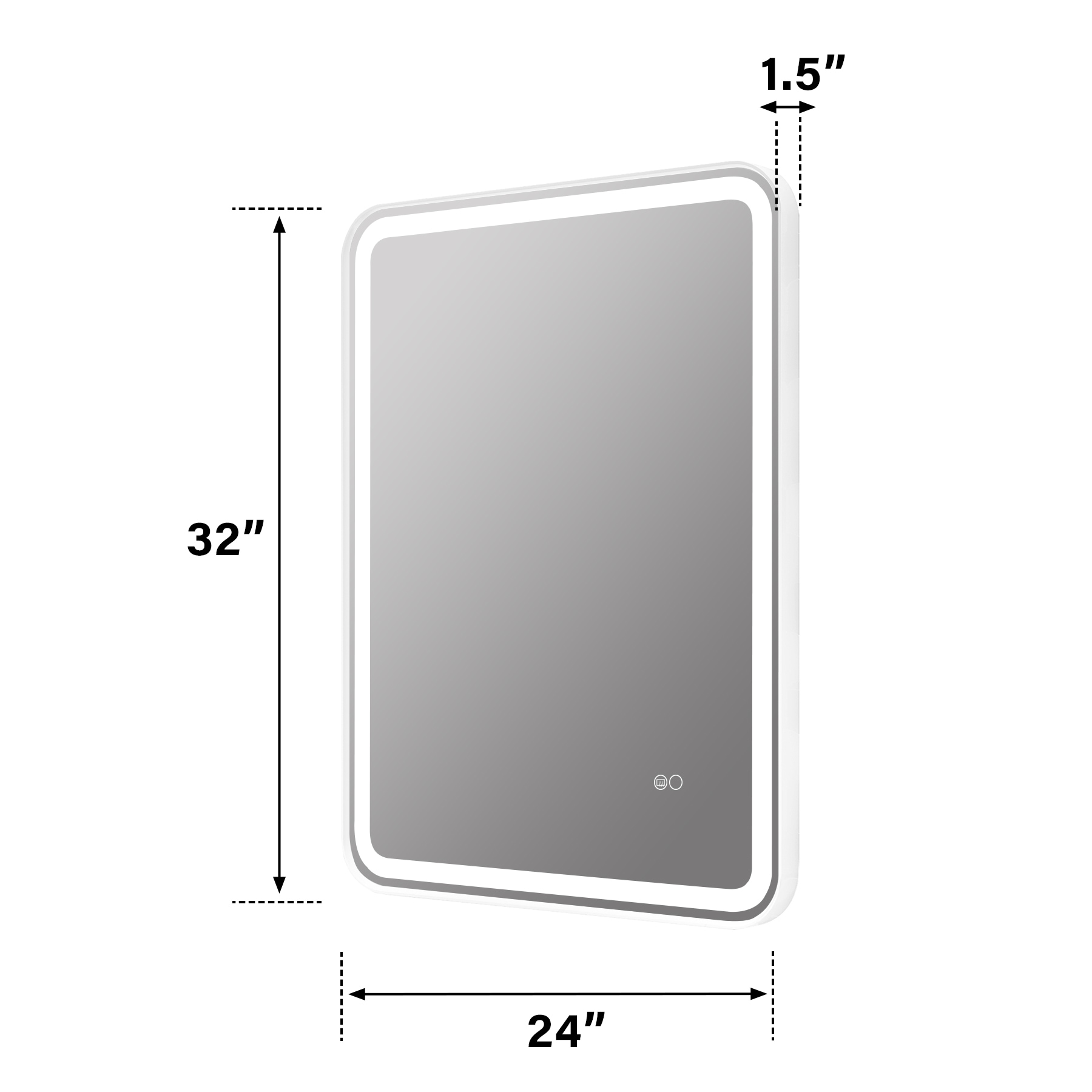 Forclover JSEX2432-BS1 Framed-Bath-Mirrors - View #9