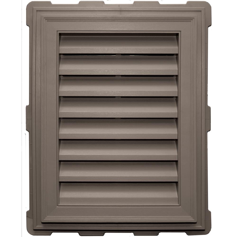 Builders Edge 120071824008 18-in x 24-in Clay Rectangle Vinyl Gable Louver Vent