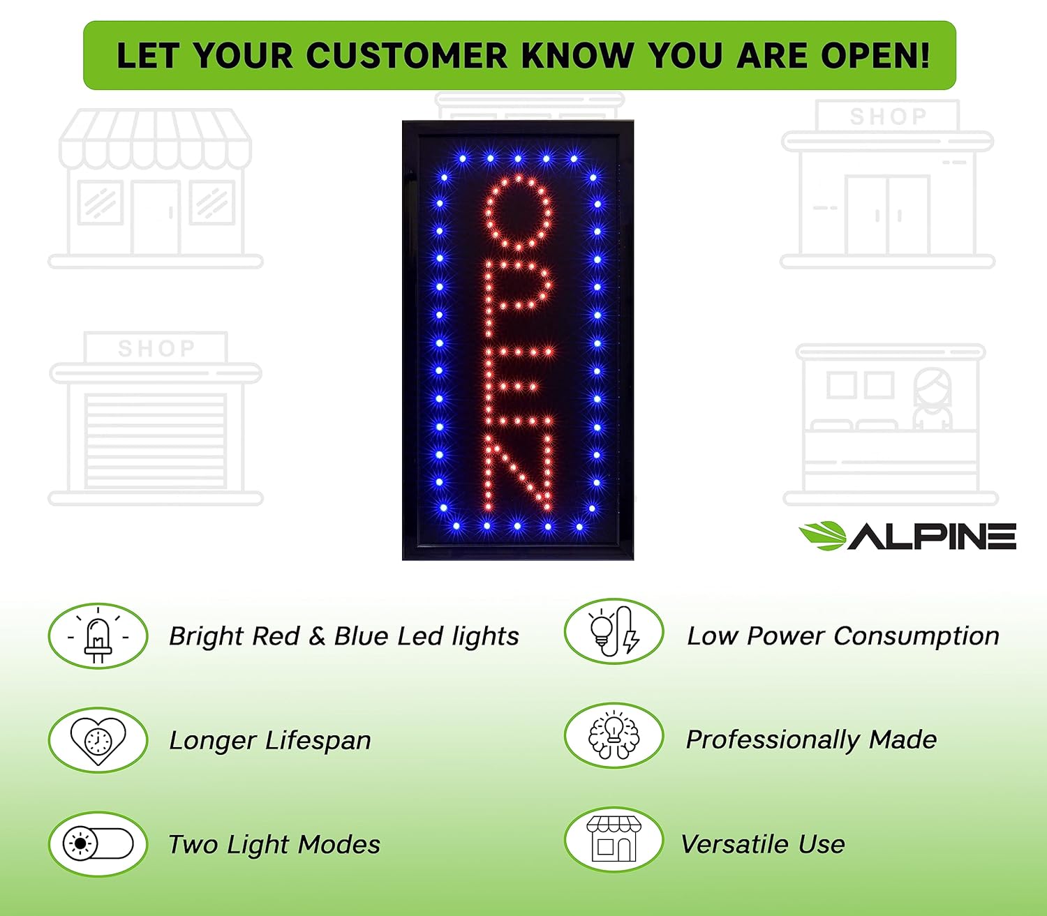Alpine Industries 497-04-2PK Neon-Signs - View #2