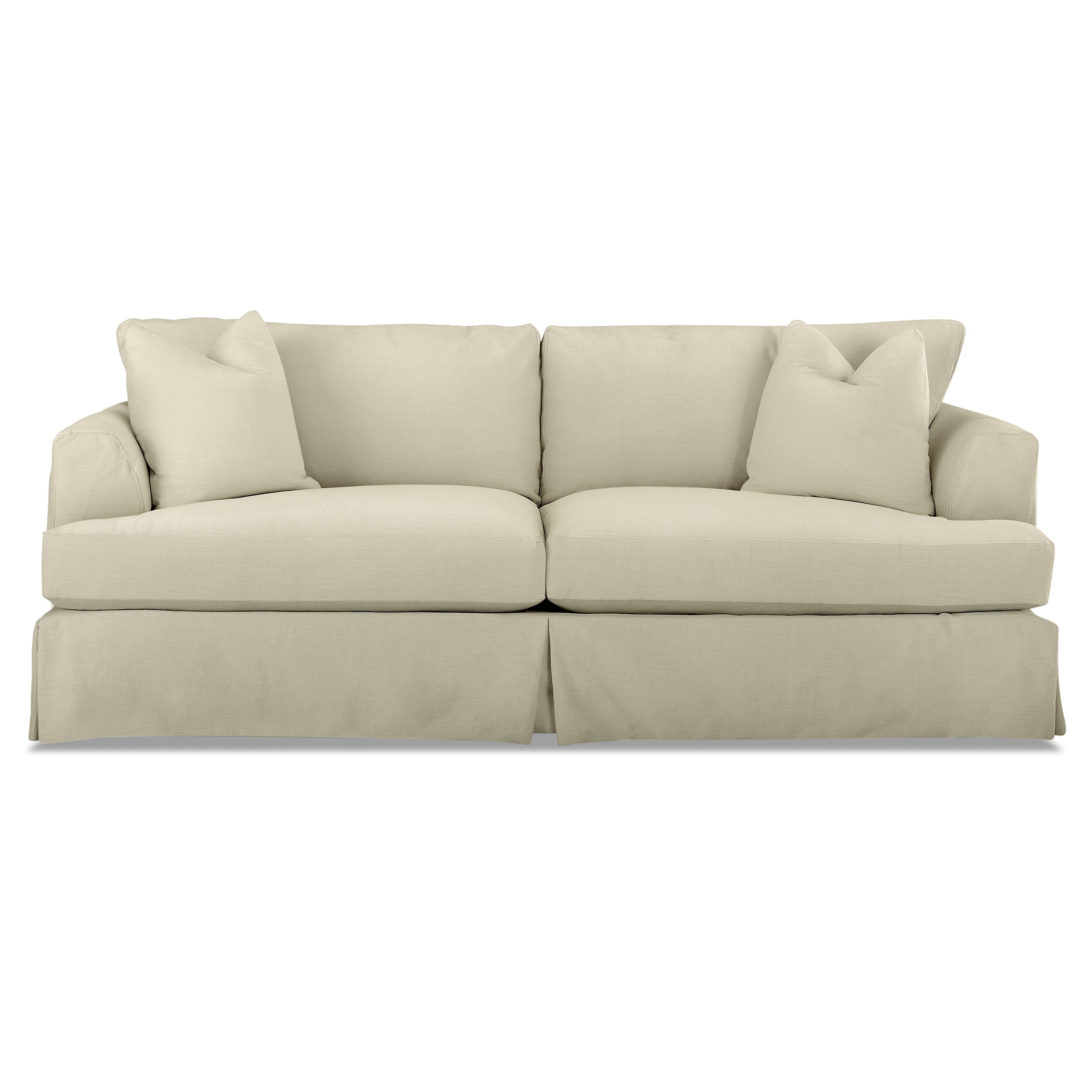 Linen Polyester Blend 2 Seater Sofa