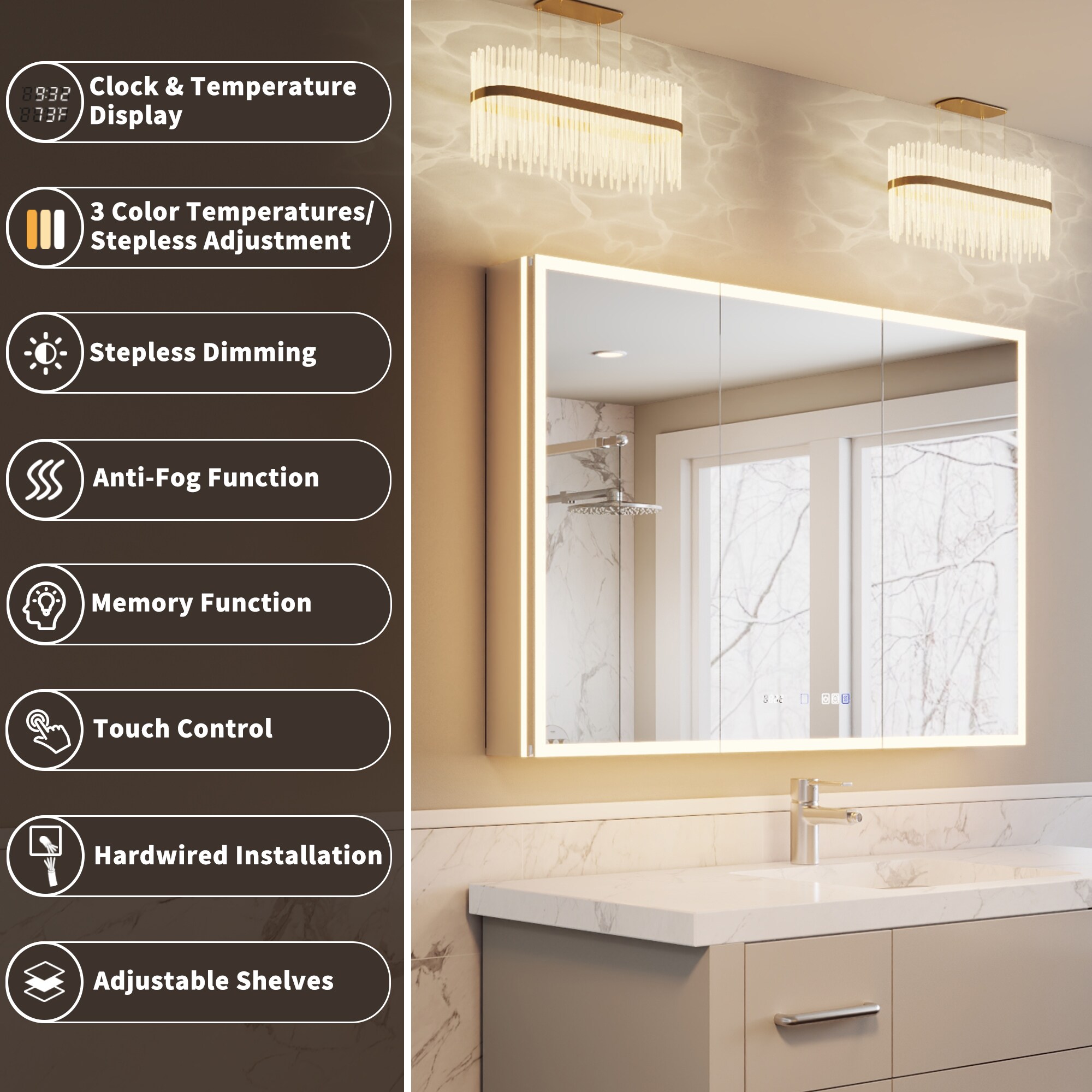 ExBrite MC6636V11QX Bathroom-Medicine-Cabinets - View #3