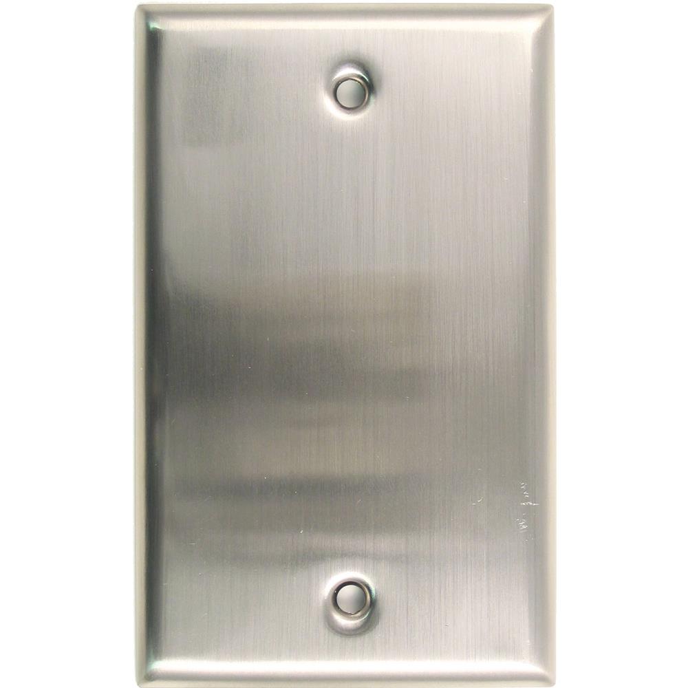 Rusticware 780SN 1 -Gang Standard Size Satin Nickel Zinc Indoor Blank Wall Plate