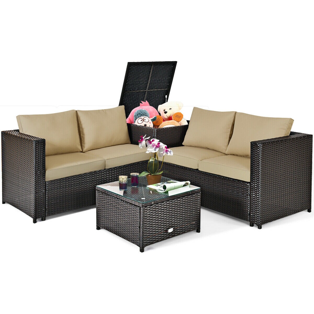 Slickblue D-CO-+NBB41766WH Patio-Conversation-Sets - View #6