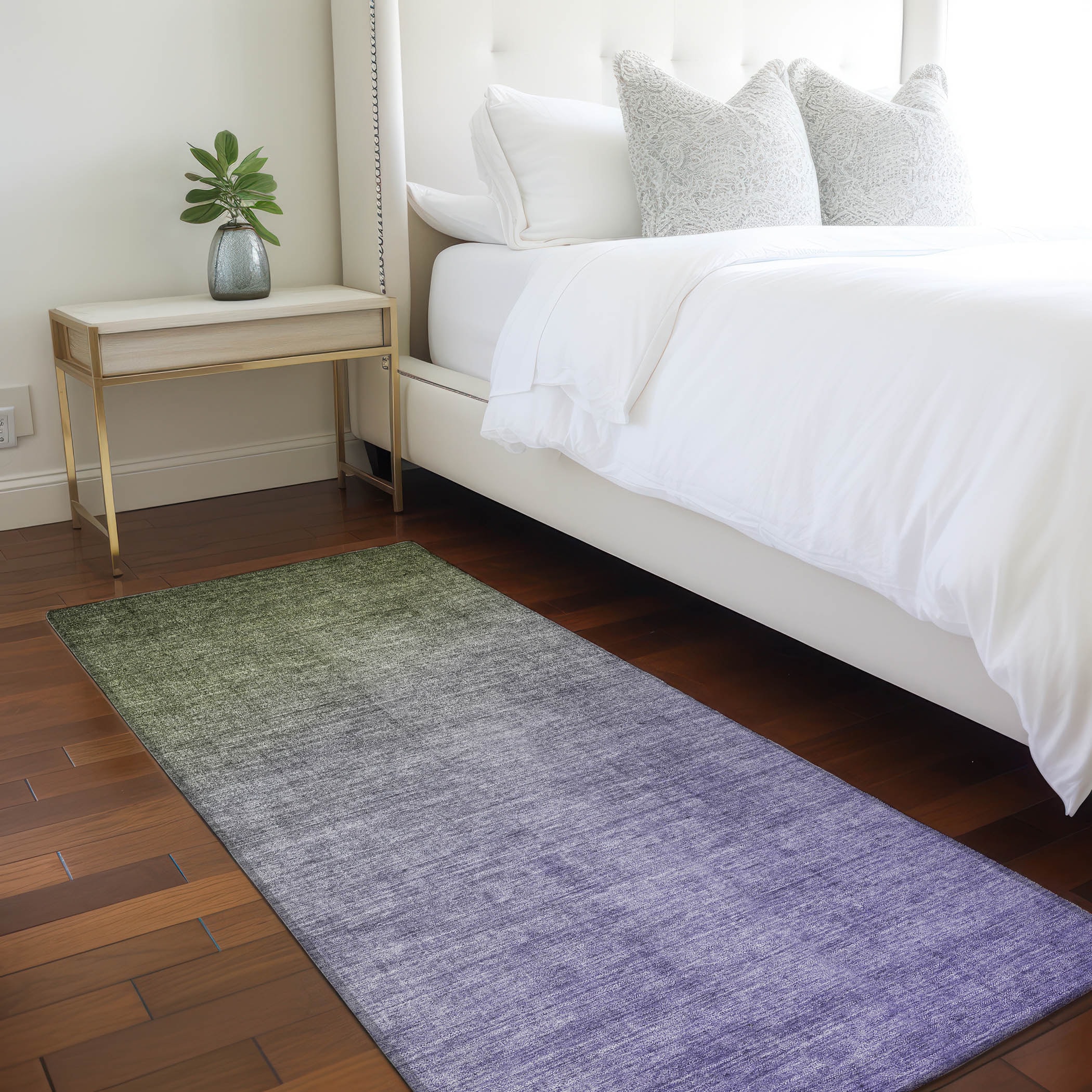 Addison Rugs ACN569OL2X8 Chantille ACN569OL 2 x 7 (ft) Polyester Olive Rectangular Indoor/Outdoor Machine washable Area rug